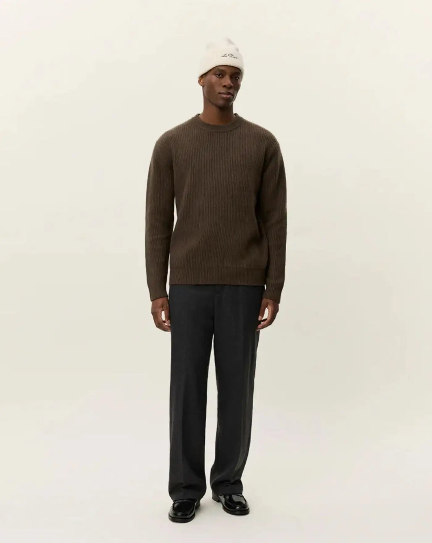 Jersey Les Deux Eddie Wool Rib Crewneck Knit 1000471 826 LES DEUX