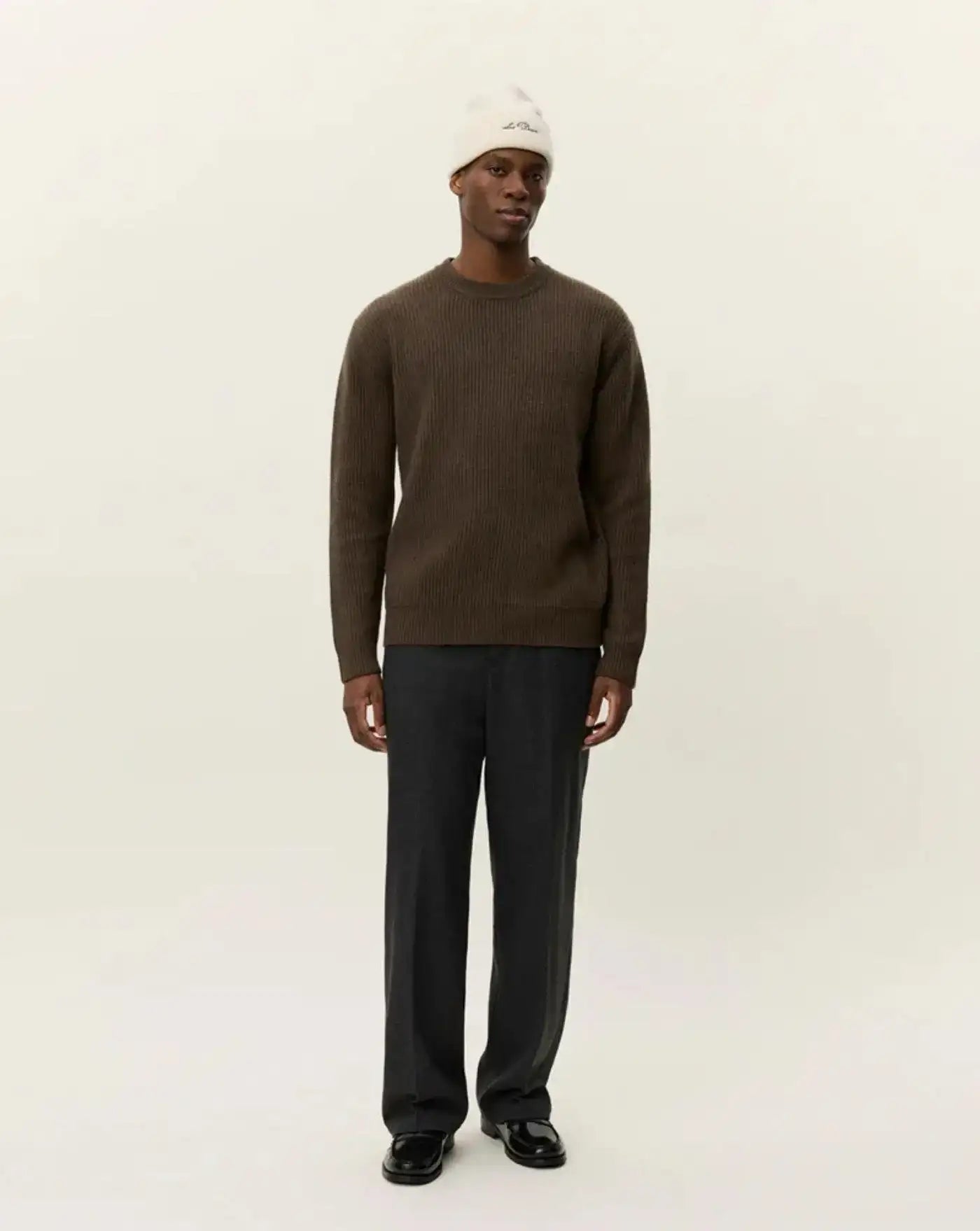 Jersey Les Deux Eddie Wool Rib Crewneck Knit 1000471 826 LES DEUX