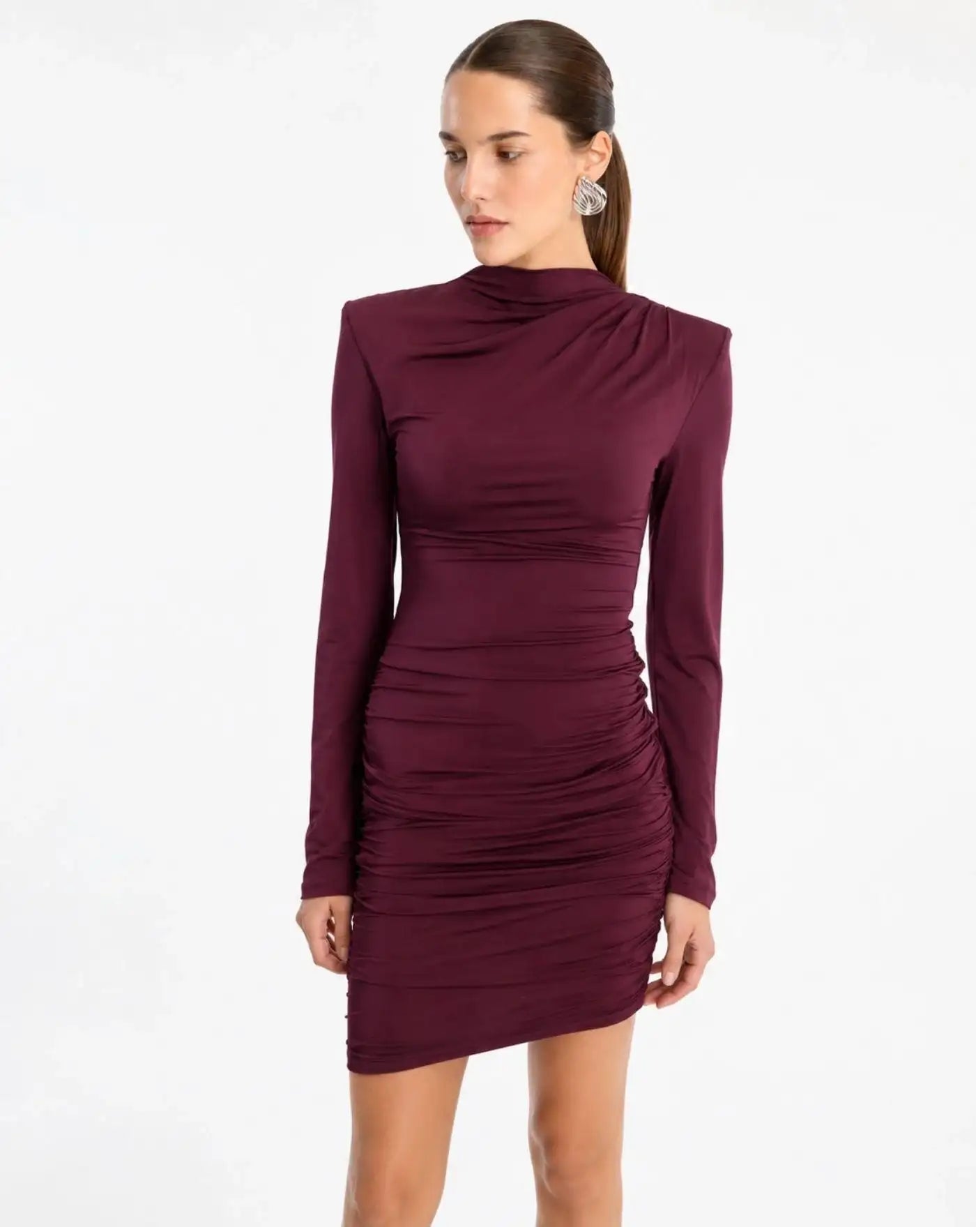 Vestido Rotate Drapey Mini Dress 1161762694 2694 ROTATE