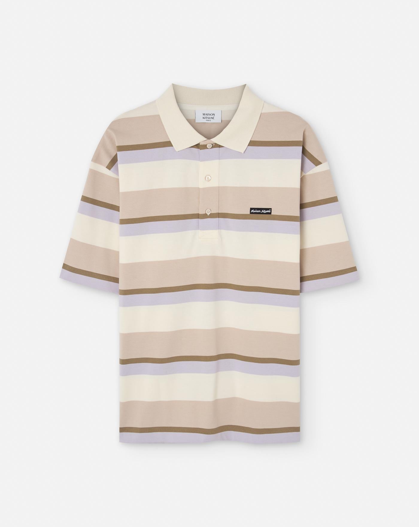 Polo Maison Kitsuné Stripped OM00206KJ7019 0233 MAISON KITSUNE