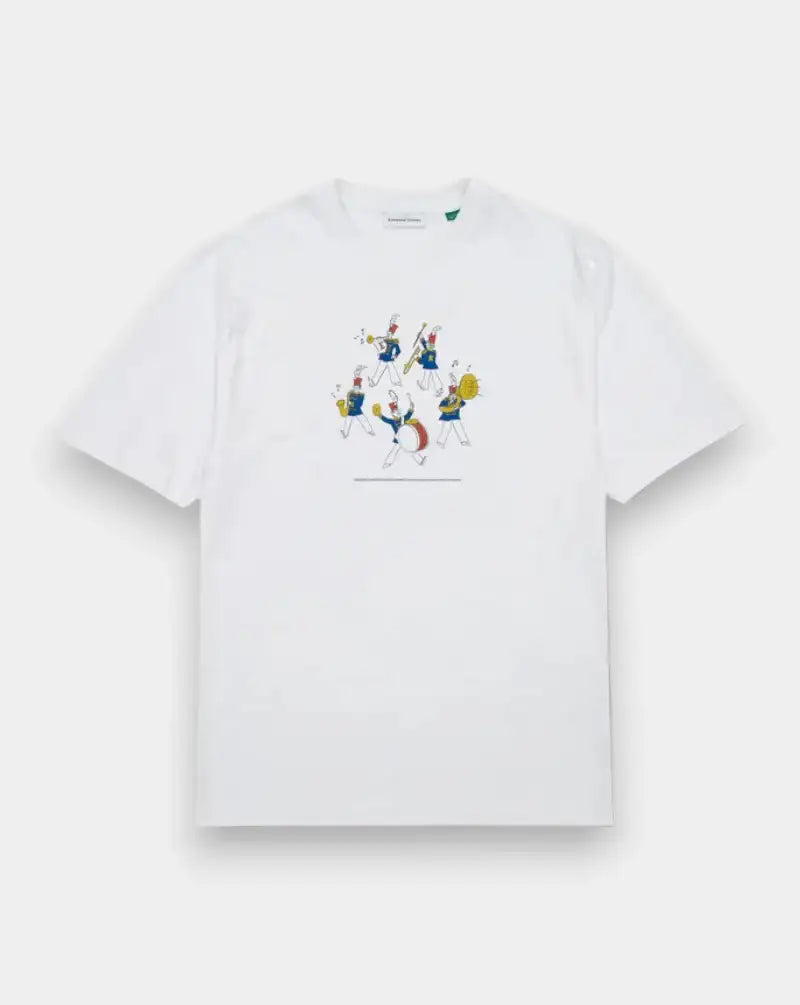 Camiseta Edmmond Brass Band BRASS BAND PLAIN WHITEWHITE EDMMOND