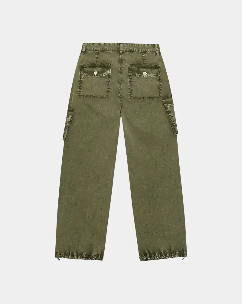 Pantalon Ganni Washed Cotton Twill Pants W0754 861 GANNI