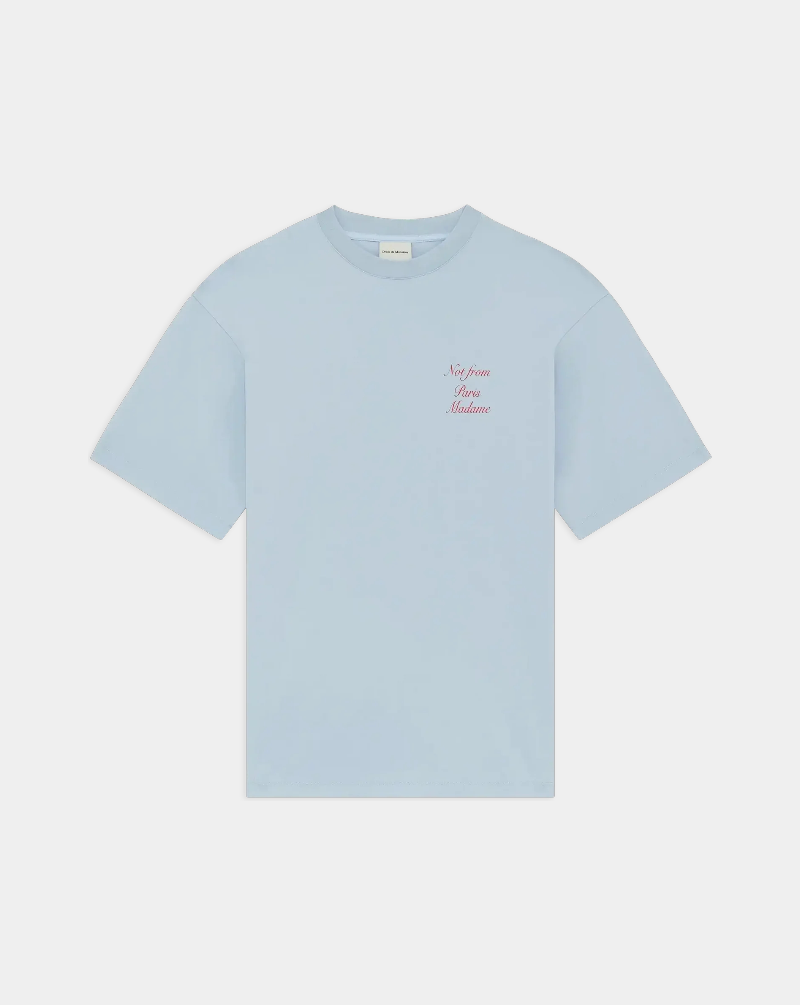 Camiseta Drole de Monsieur Le T-shirt Slogan Calligraphy K-TS209 CO002LBE DROLE DE MONSIEUR