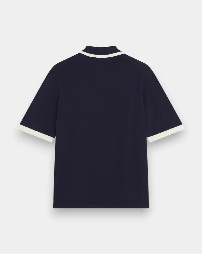 Polo Maison Kitsune Cotton Knitted QM00208KT1135 0413 MAISON KITSUNE