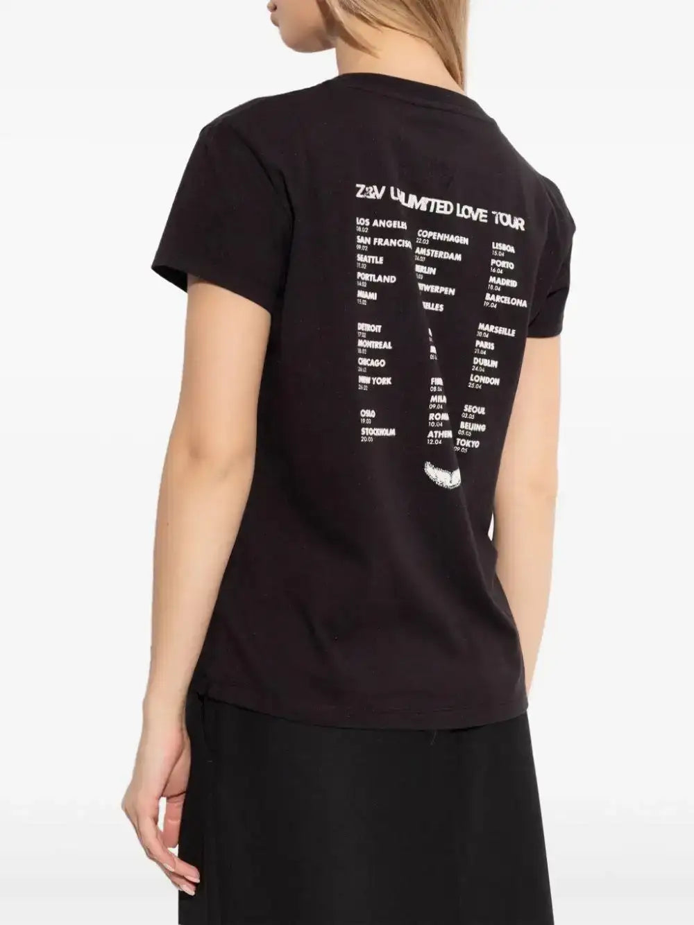 Camiseta Zadig & Voltaire Concert Cherry Love JWTS02684 BLACK ZADIG & VOLTAIRE