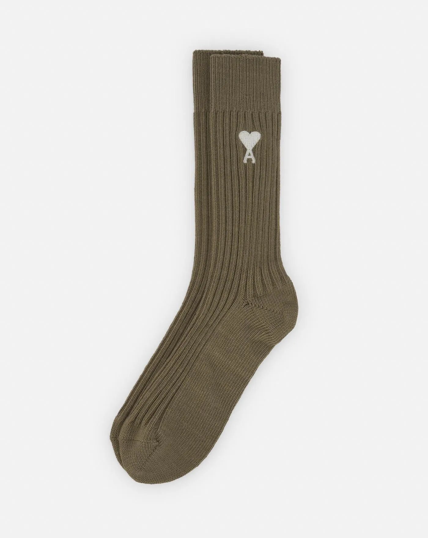 Calcetines Ami Paris Ami de Coeur USC023 379 LAUREL/OFFWHITE AMI PARIS