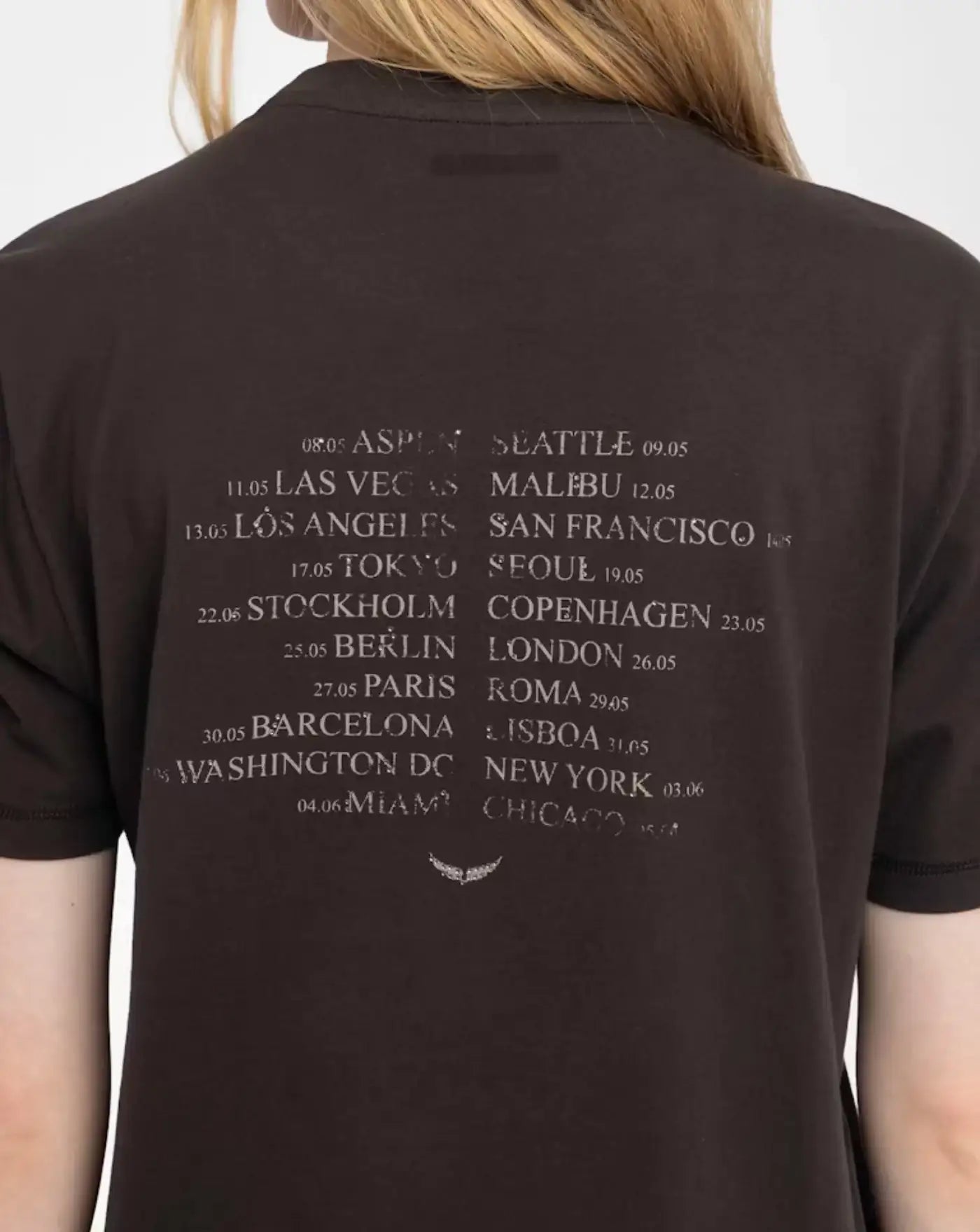 Camiseta Zadig & Voltaire Edwin Hc Concert Wild Strass JWTS02816 213 ZADIG & VOLTAIRE