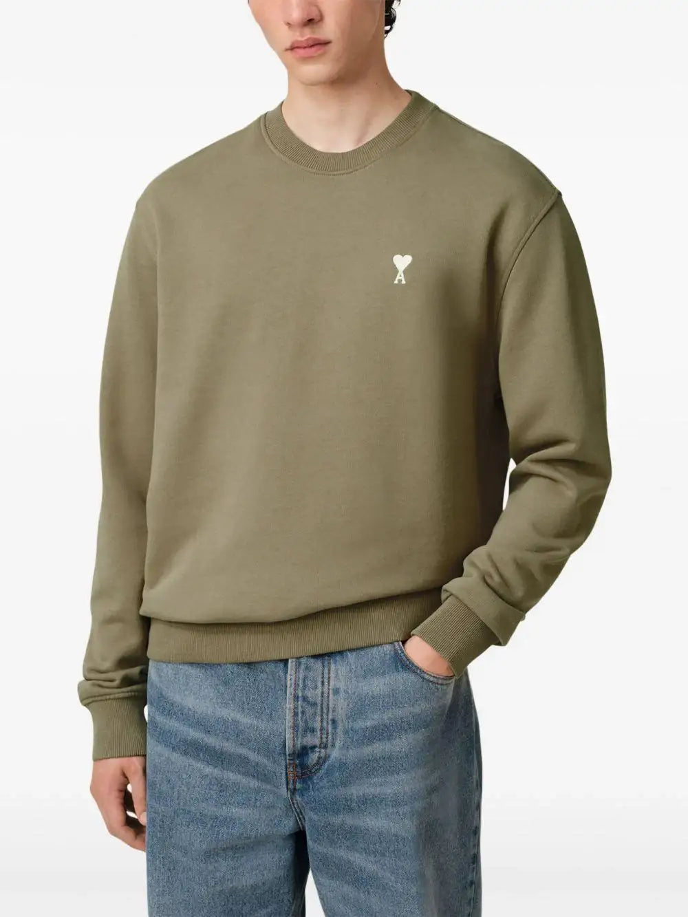 Sudadera Ami Paris Off White Ami de Coeur HSW060 730375 AMI PARIS
