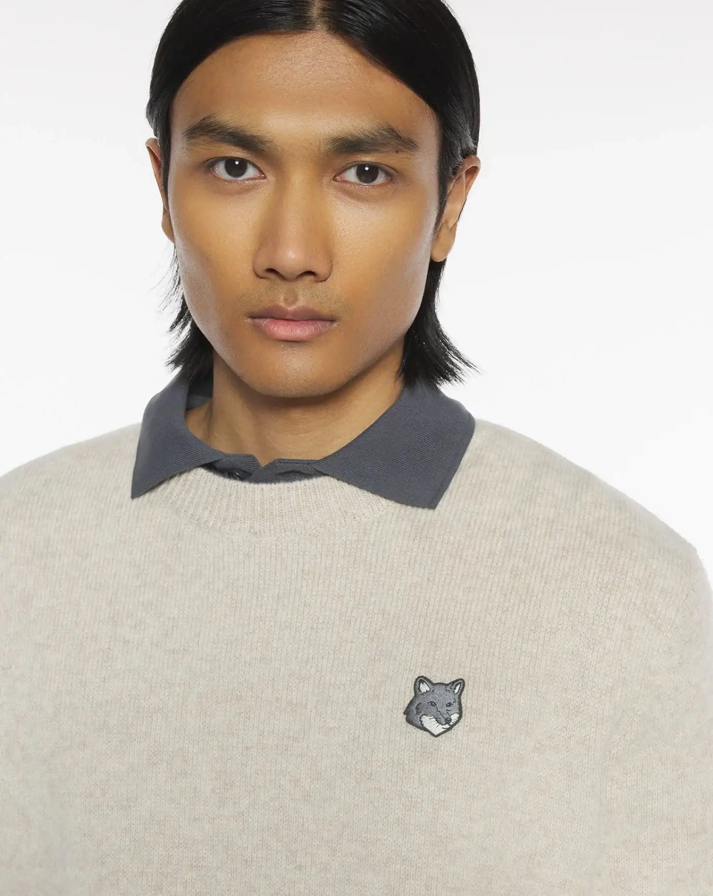 Jersey Maison Kitsune Fox Head Milano PM00817KT1180 0335 MAISON KITSUNE