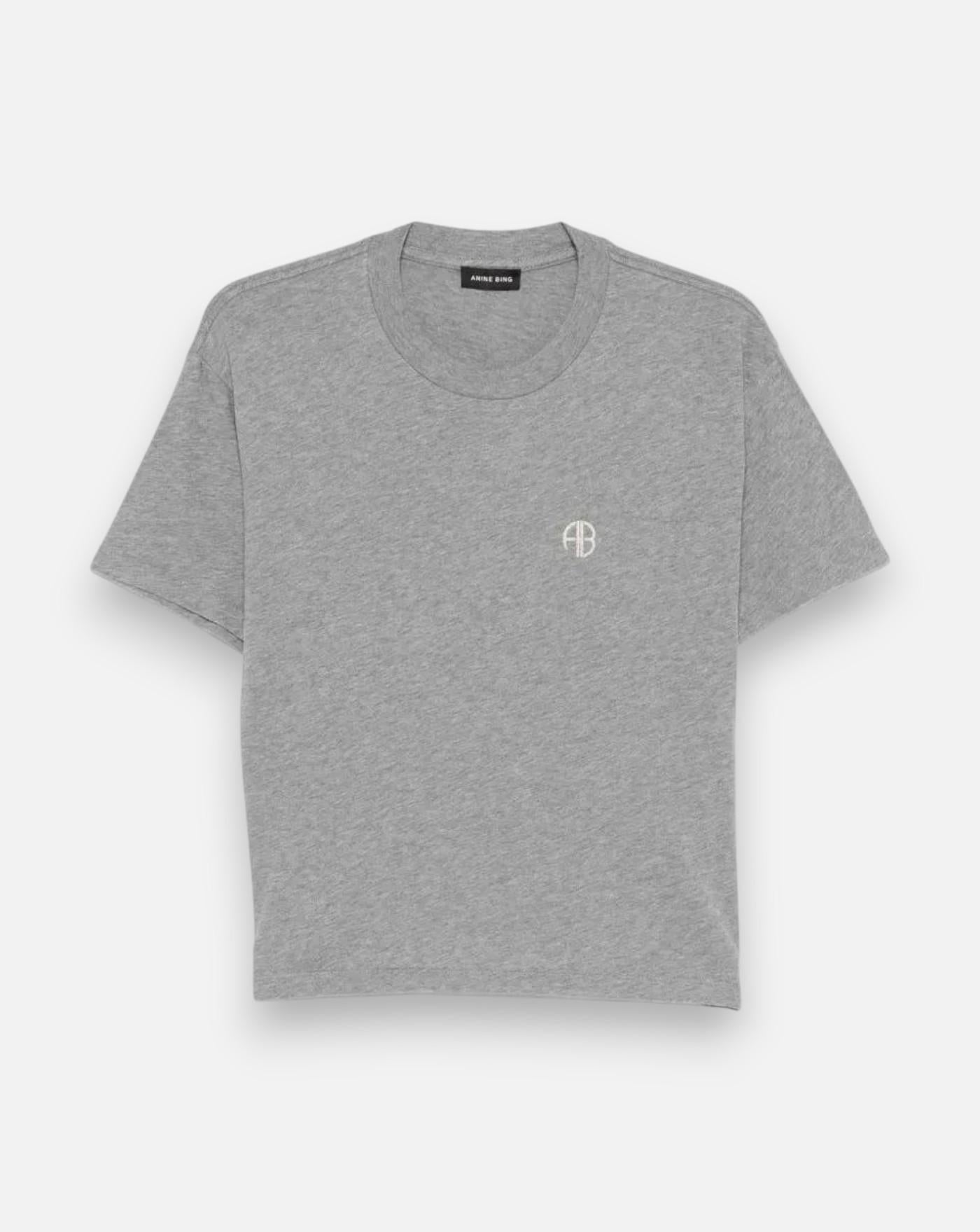 Camiseta Anine Bing Wagner Tee Soft Stencil A0812383 GRM1DARK GREY MELANGE ANINE BING