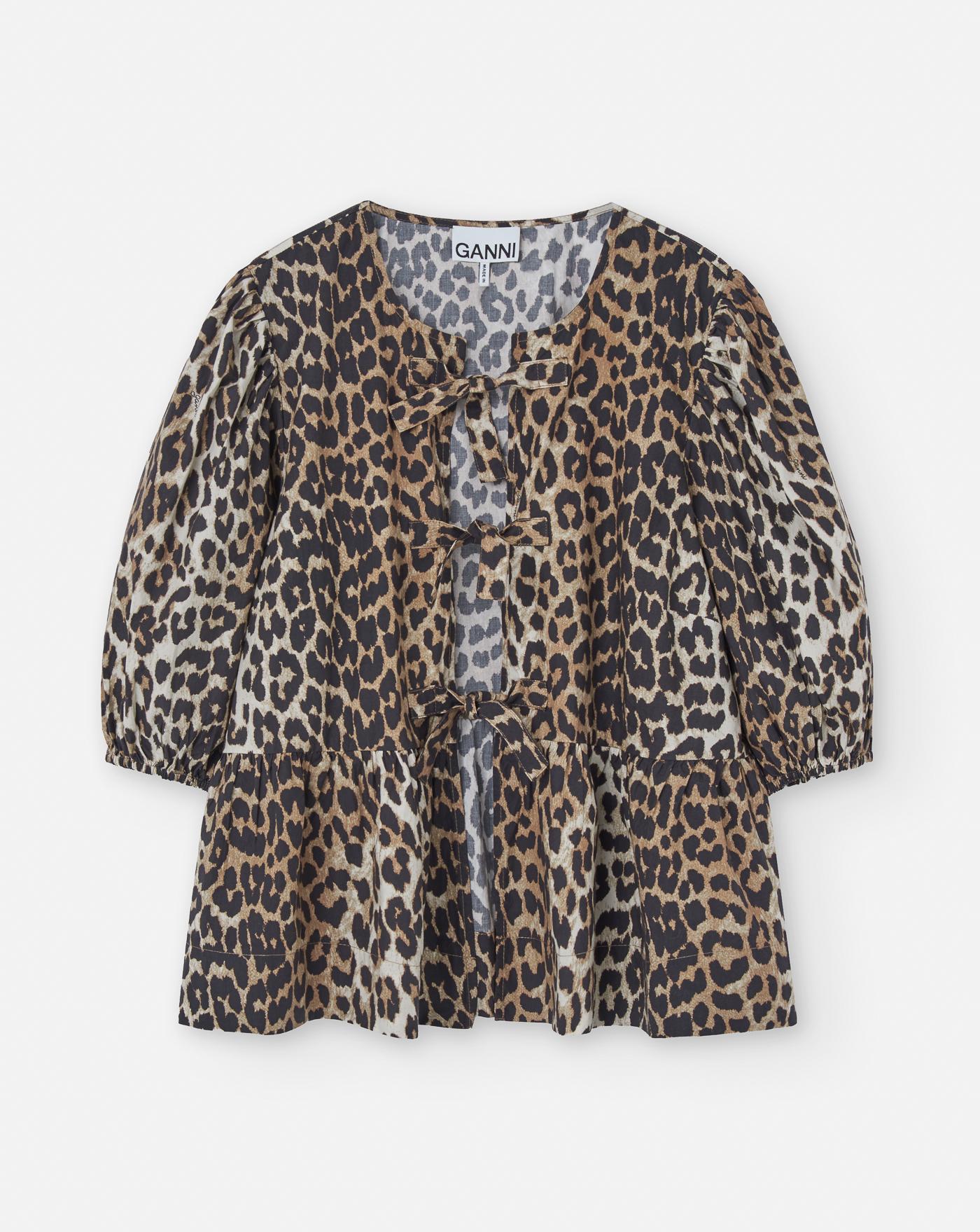 Top Ganni Leopard F9116 943 GANNI