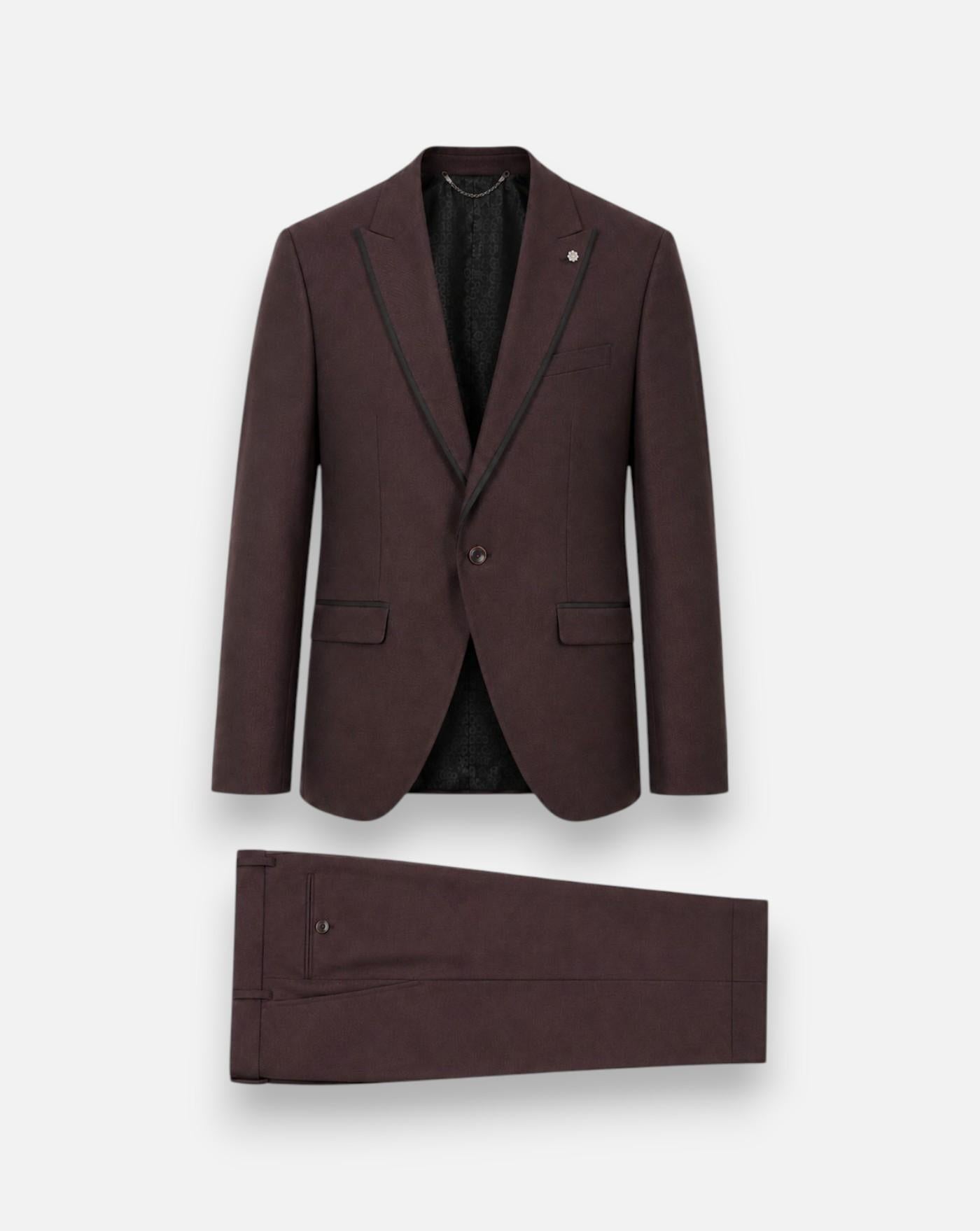 Traje Roberto Vicentti Semichaque K49401.500 BURDEOS ROBERTO VICENTTI