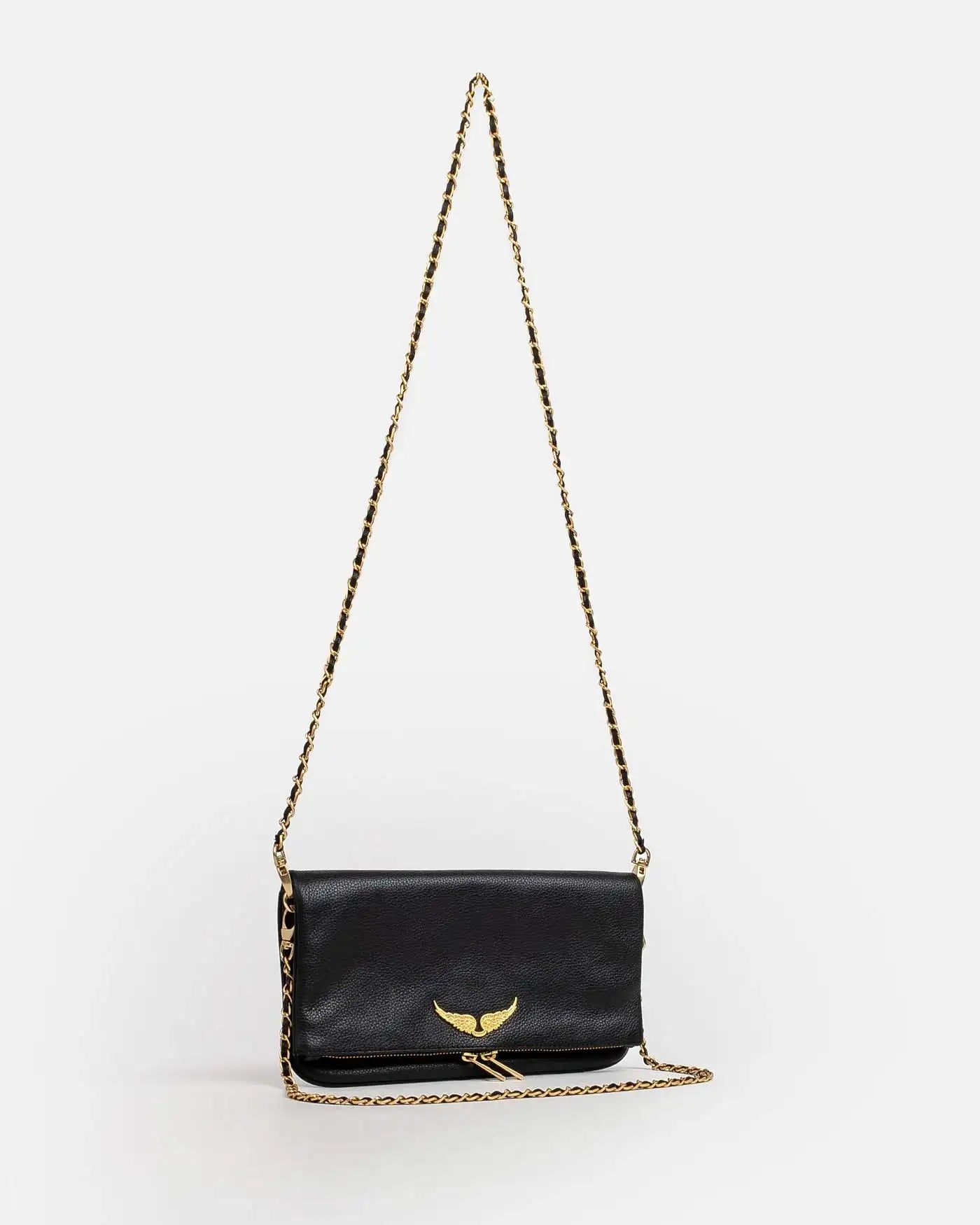 Bolso Zadig & Voltaire Rock Grained Leather LWBA00001 NOIR GOLD 008 ZADIG & VOLTAIRE
