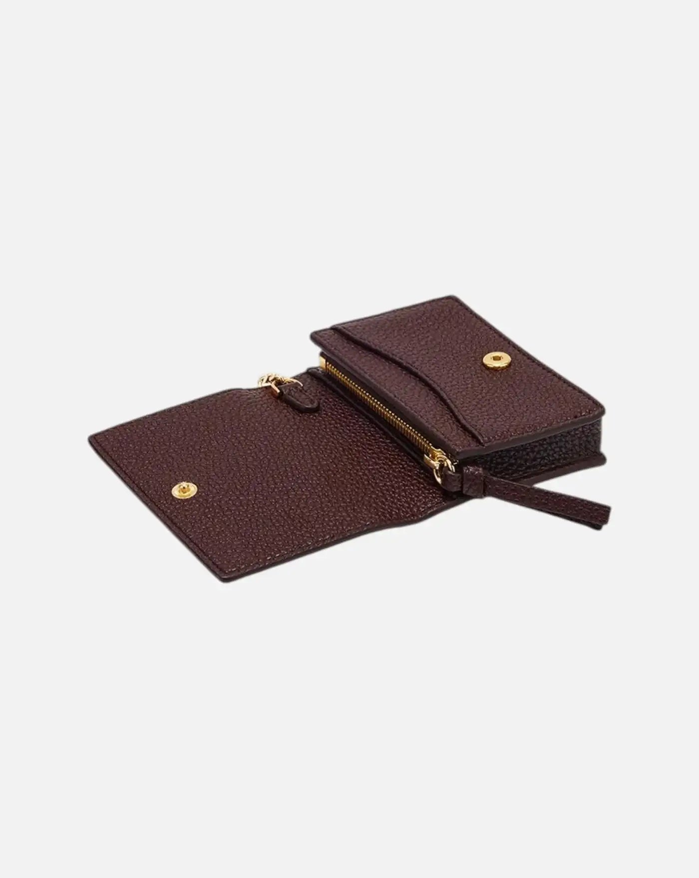Cartera Ganni Card Holder With Flap Grained A7279 979 GANNI