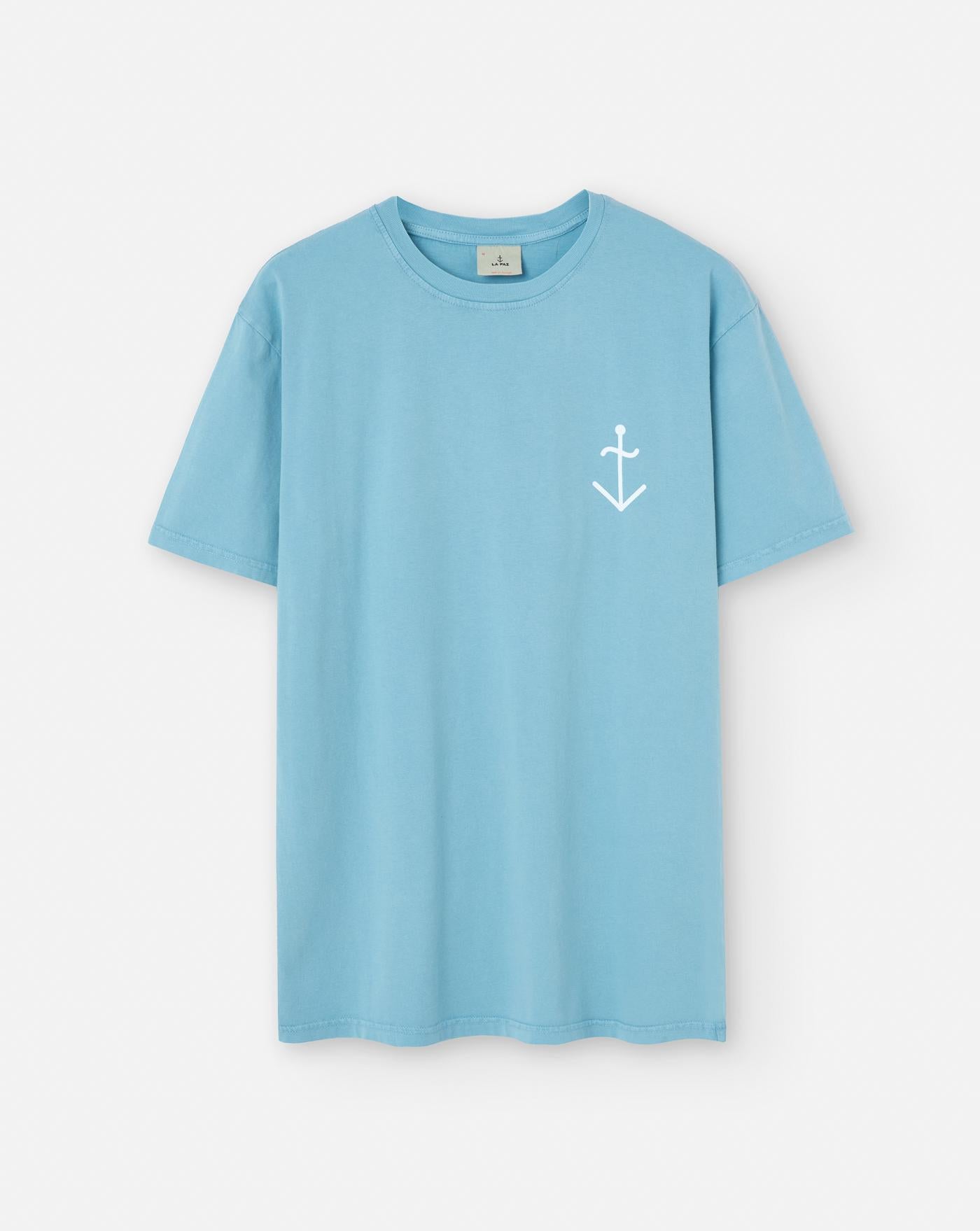 Camiseta La Paz Basic SS25008022062 AZURE+OFF WHITE LA PAZ