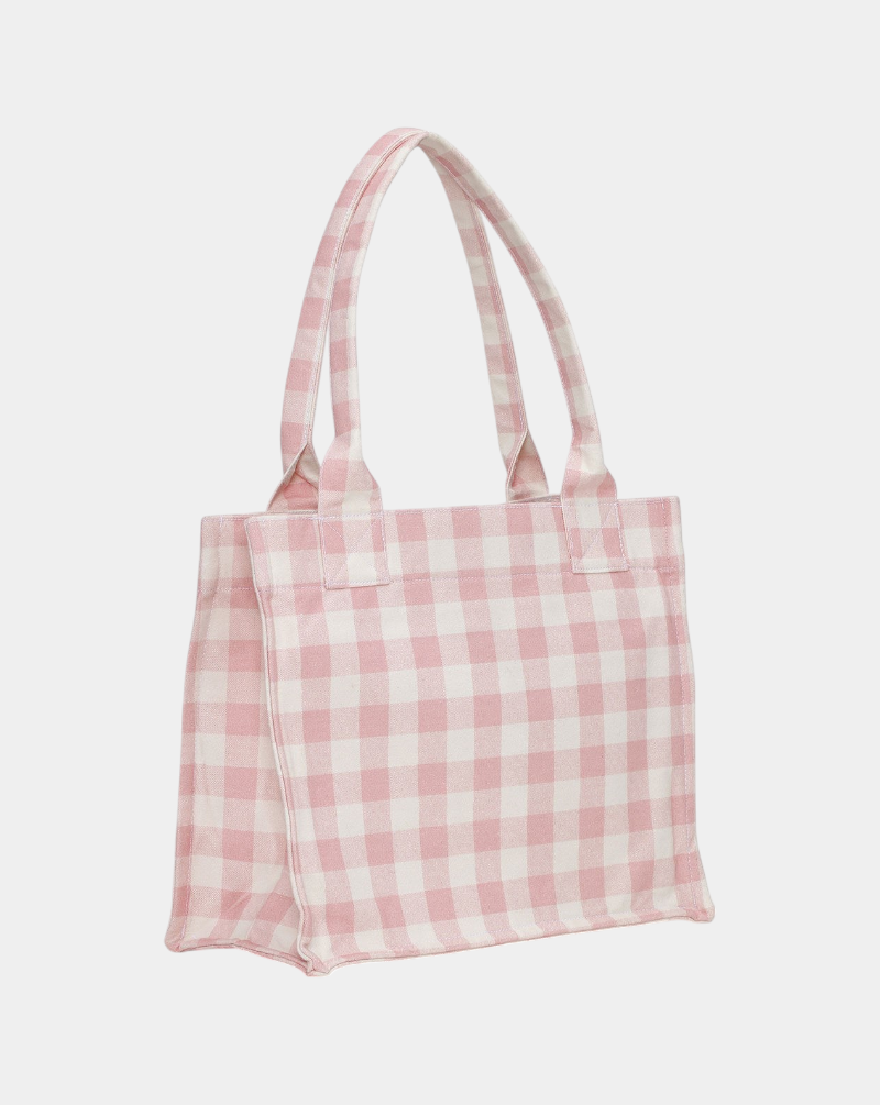 Bolso Ganni Large Easy Shopper Pocket Vichy A6893 038 GANNI