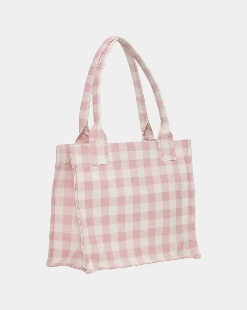 Bolso Ganni Large Easy Shopper Pocket Vichy A6893 038 GANNI