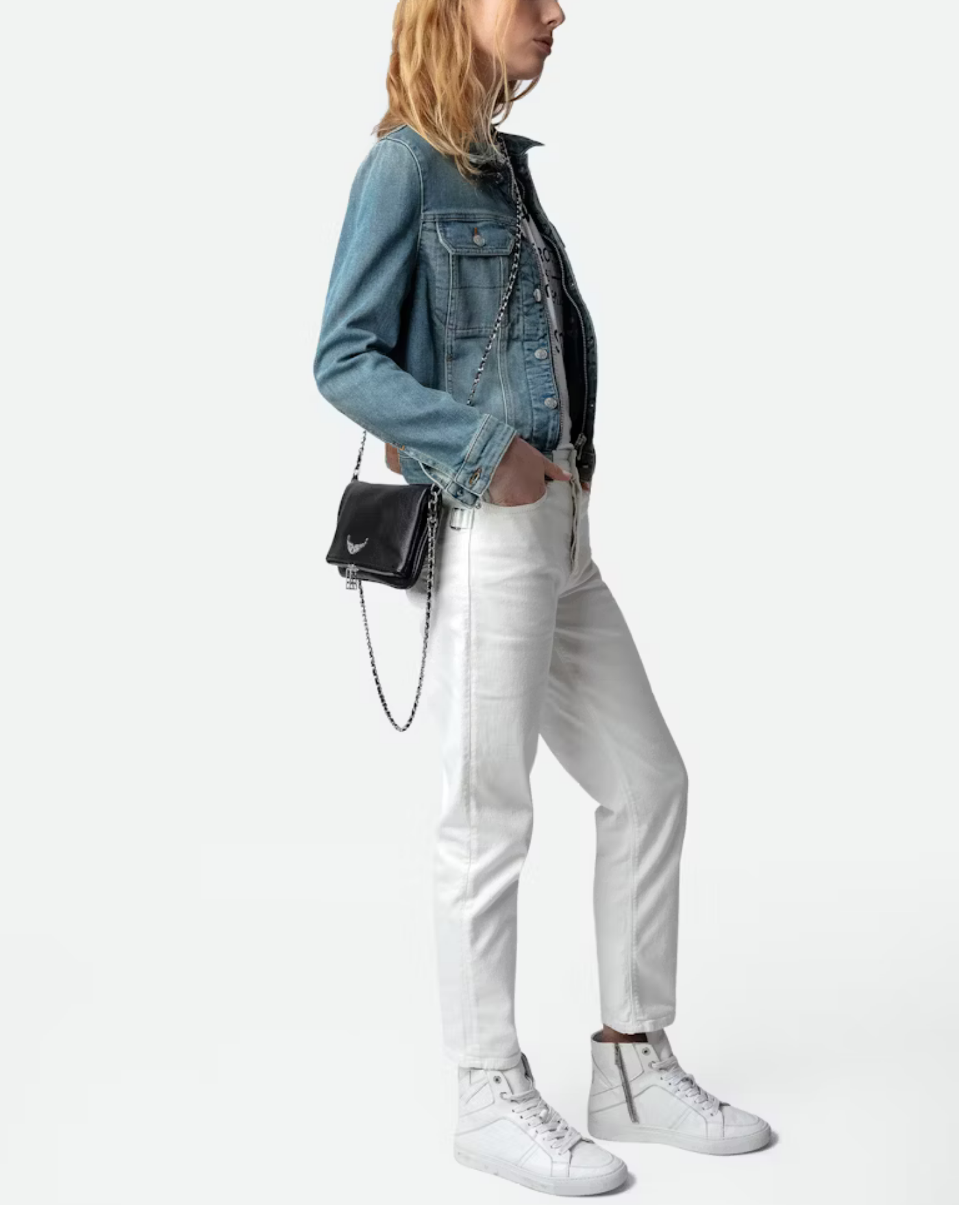 Bolso Zadig & Voltaire Rock Grained Leather LWBA00001 001 ZADIG & VOLTAIRE