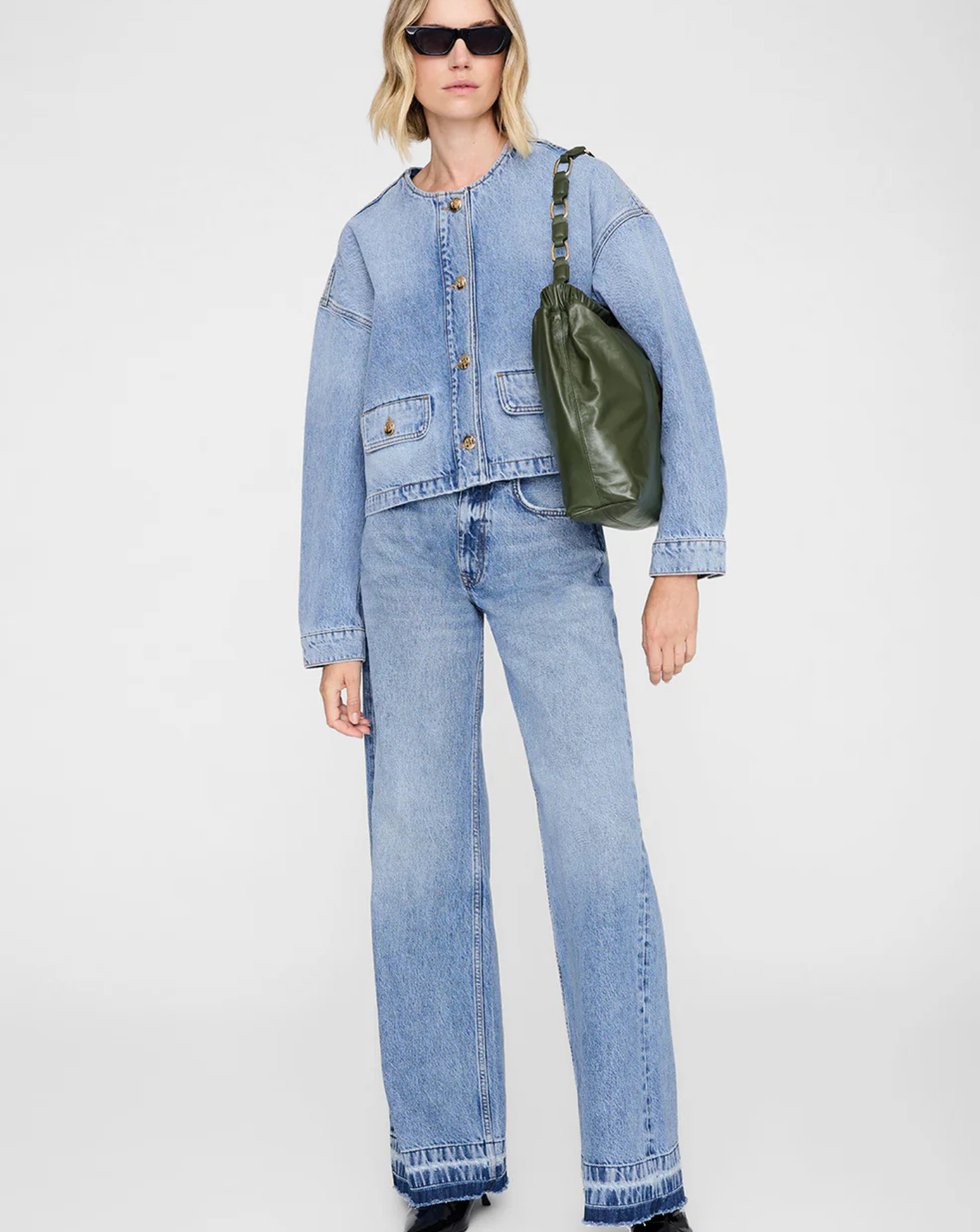 Bolso Anine Bing Kate Shoulder Bag A133215AYG27 OLIVE ANINE BING