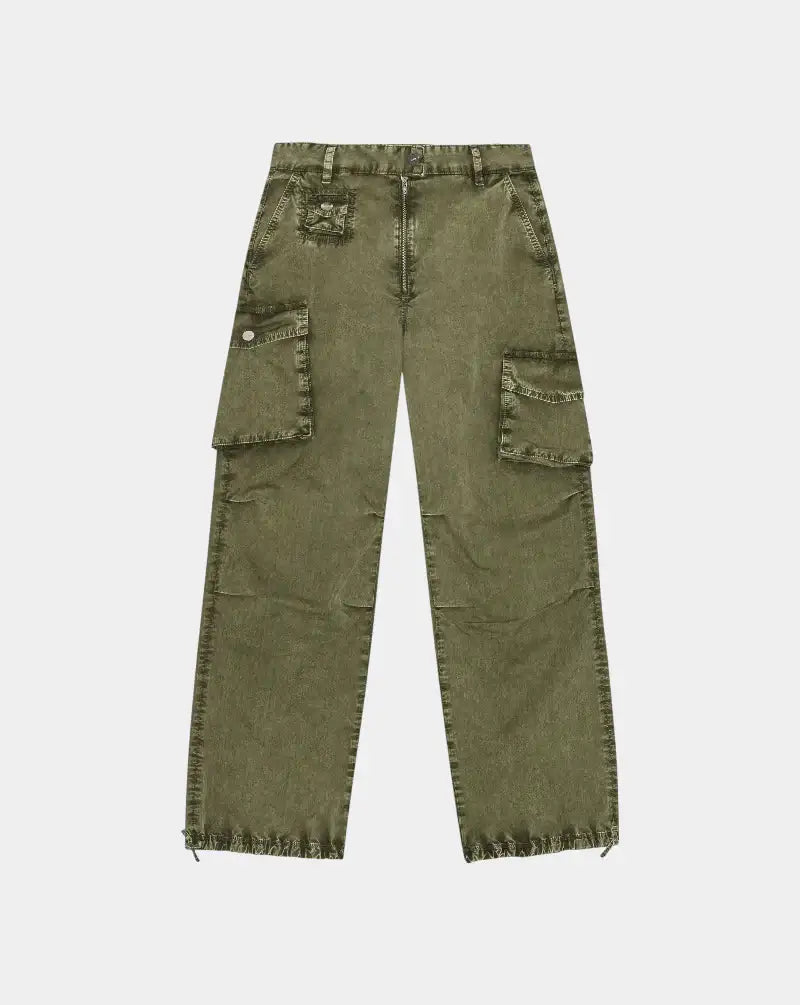 Pantalon Ganni Washed Cotton Twill Pants W0754 861 GANNI
