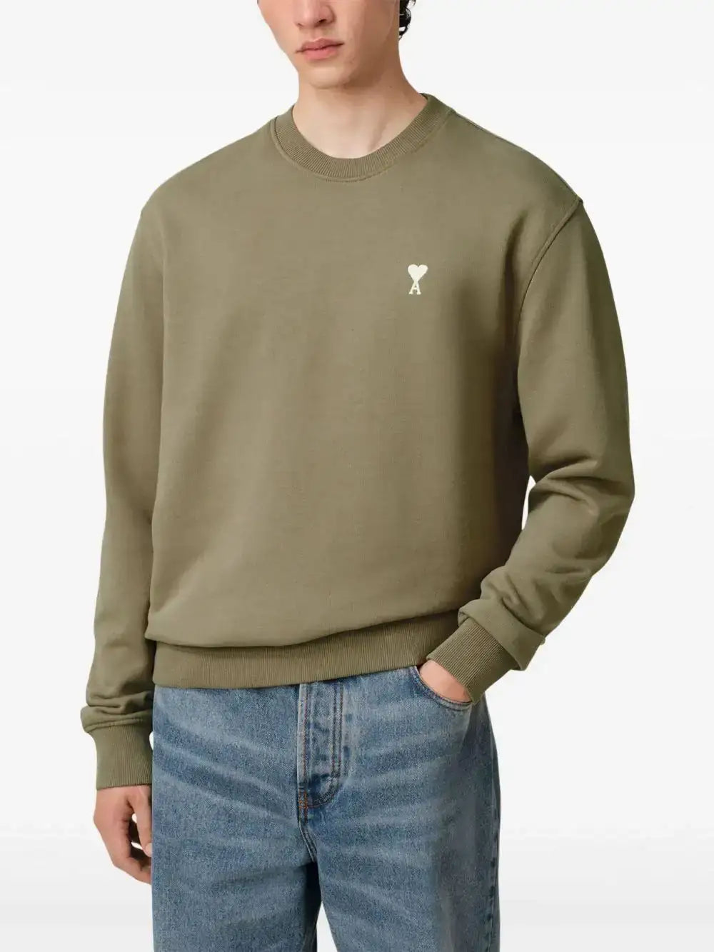 Sudadera Ami Paris Off White Ami de Coeur HSW060 730375 AMI PARIS