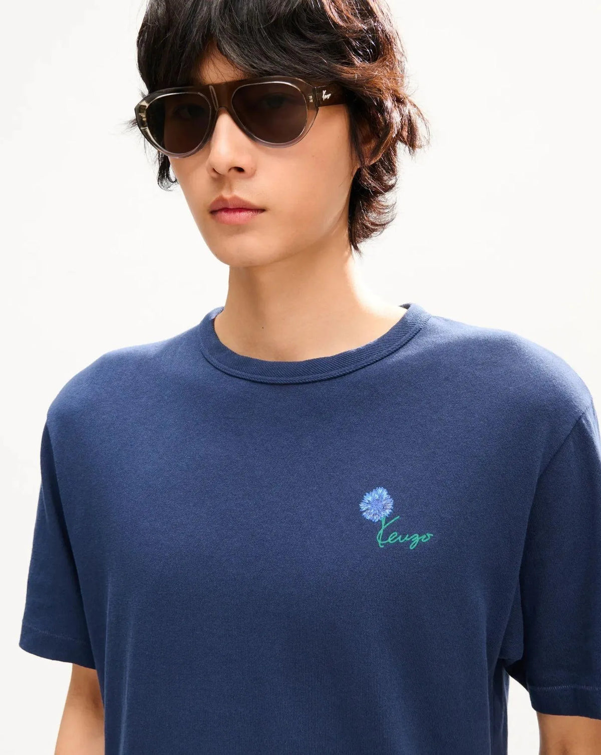 Camieseta Kenzo Tulip<BR/><BR/> FG65TS2934SK 79 BLUE BLACK KENZO