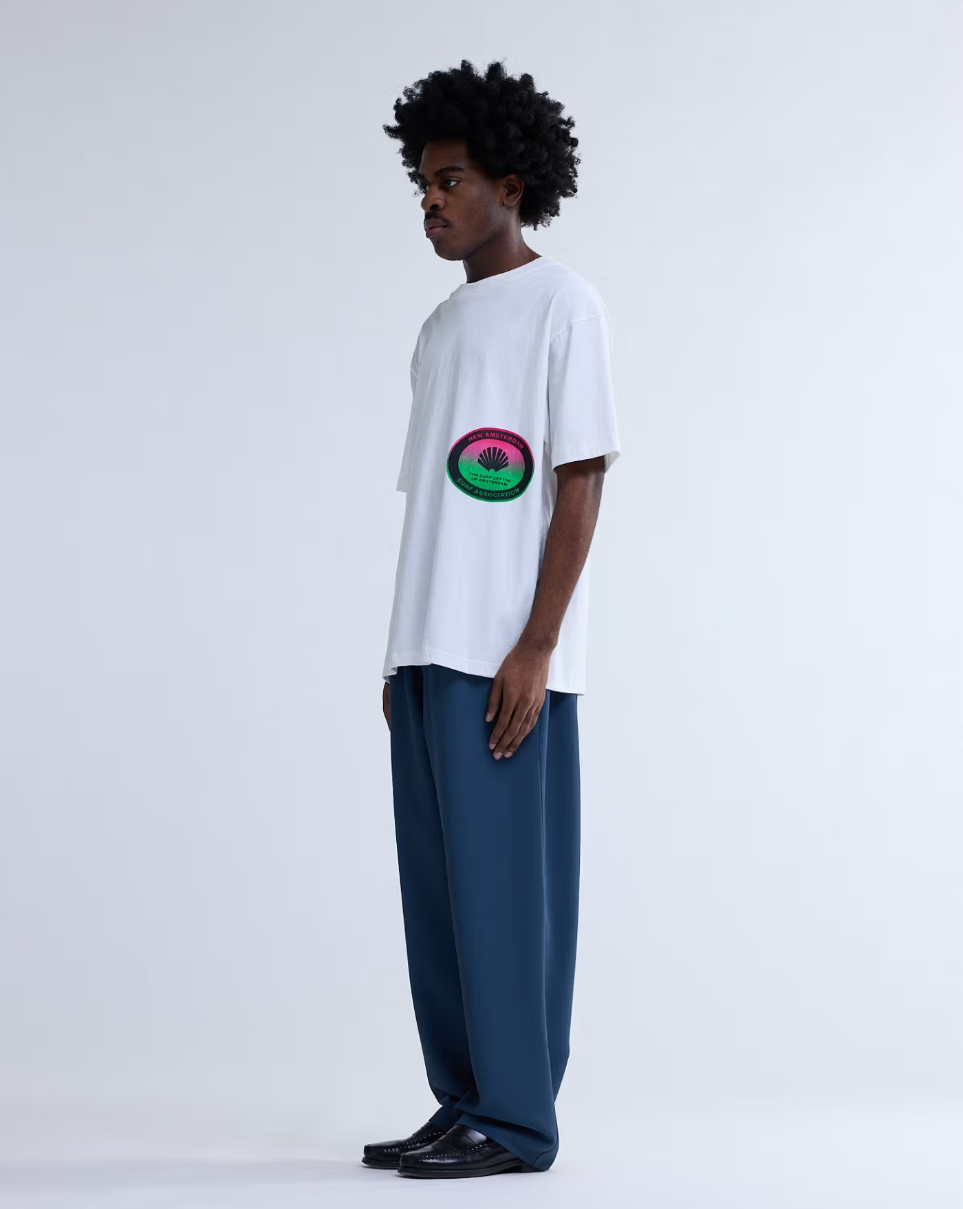 Camiseta New Amsterdam Surf Centre 2601077002 WASHED WHITE NEW AMSTERDAM