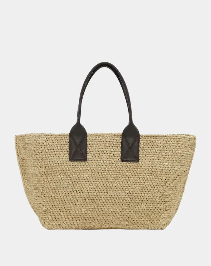 Bolso Ganni Easy Shopper Medium Raffia A6823 901 GANNI