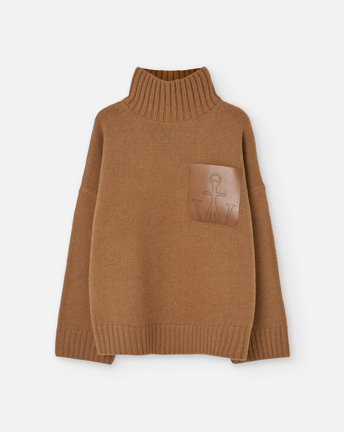 Jersey Jw Anderson Leather Patch Pocket Jumper KW1234YN0367 619 JW ANDERSON