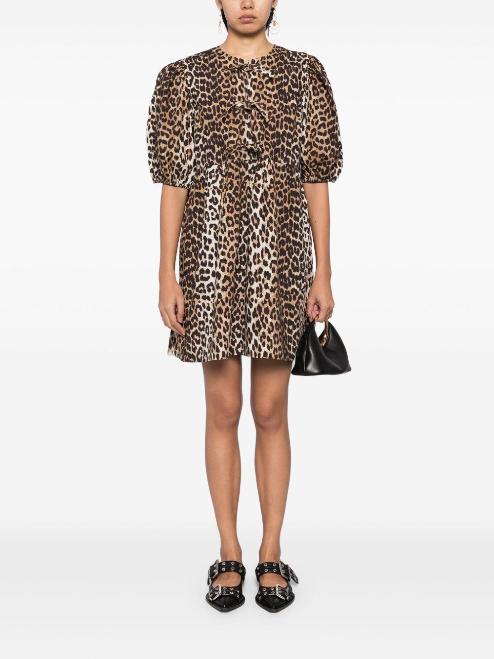 Vestido Gannii Leopard F9758 943 GANNI