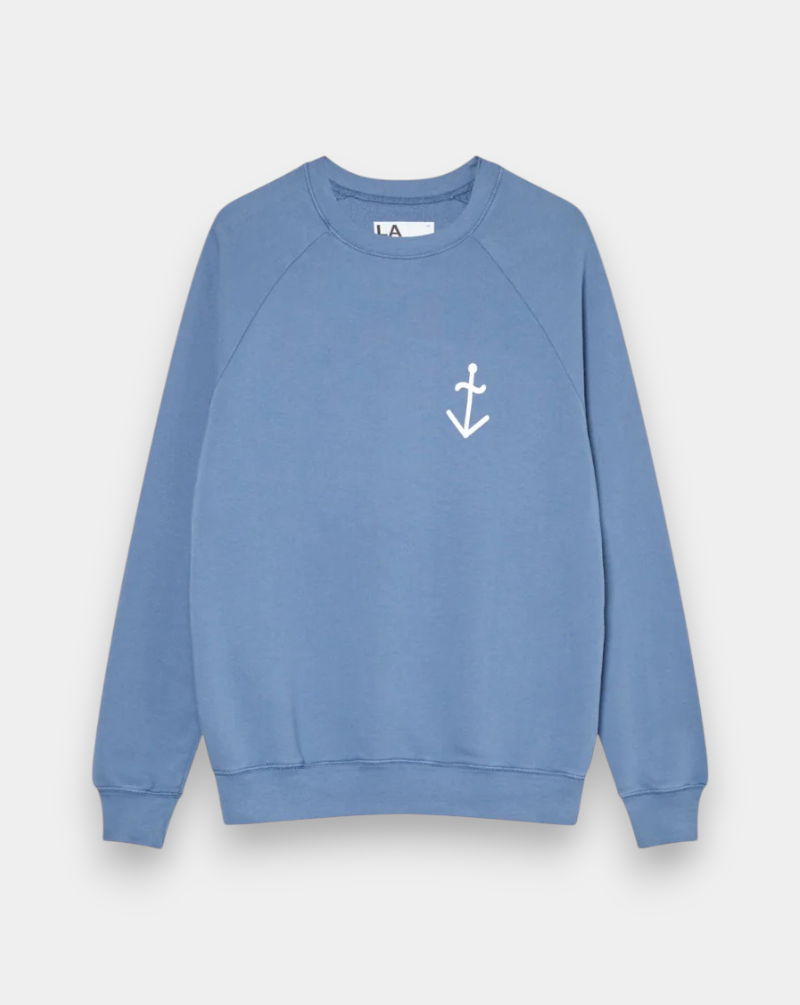 Sudadera La Paz Cunha Indigo SS260080210 INDIGO/OFF-WHITE LOGO LA PAZ