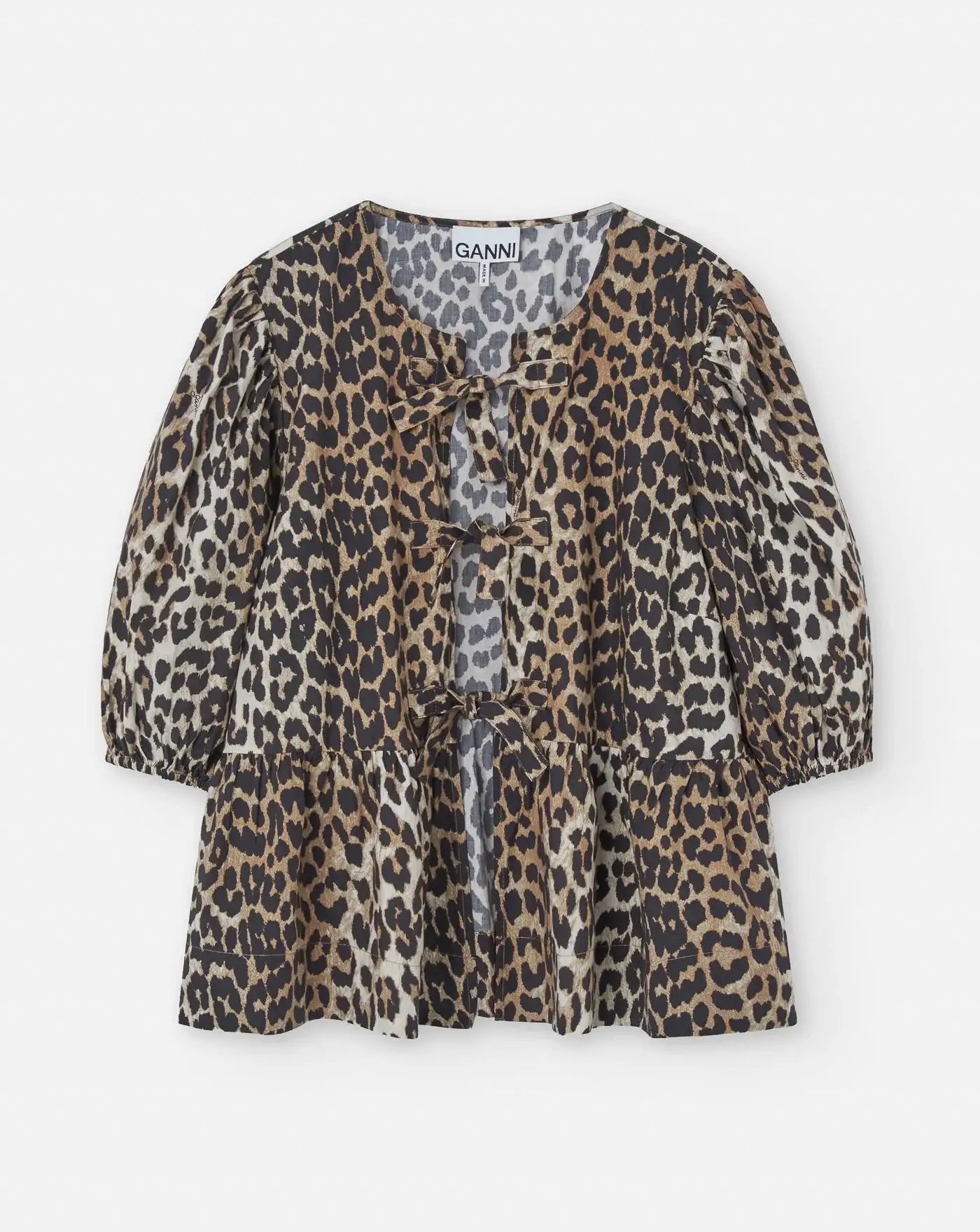 Top Ganni Leopard F9116 943 GANNI