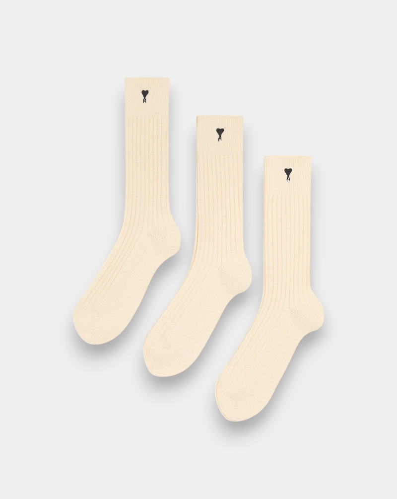 Calcetines Ami Paris Ami de Coeur Pack de 3 USC611AK0007 150 AMI PARIS