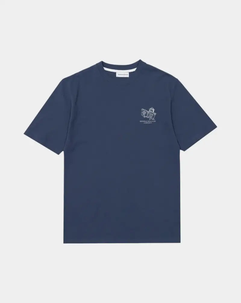 Camiseta Edmmond Bookstore BOOKSTORE PLAIN DK BLUEBLUE EDMMOND