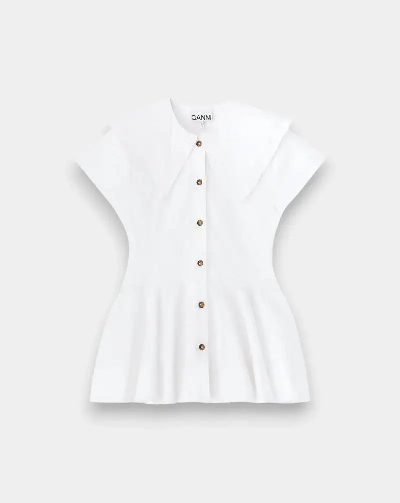 Camisa Ganni Collar Shirt A1040093 151 GANNI