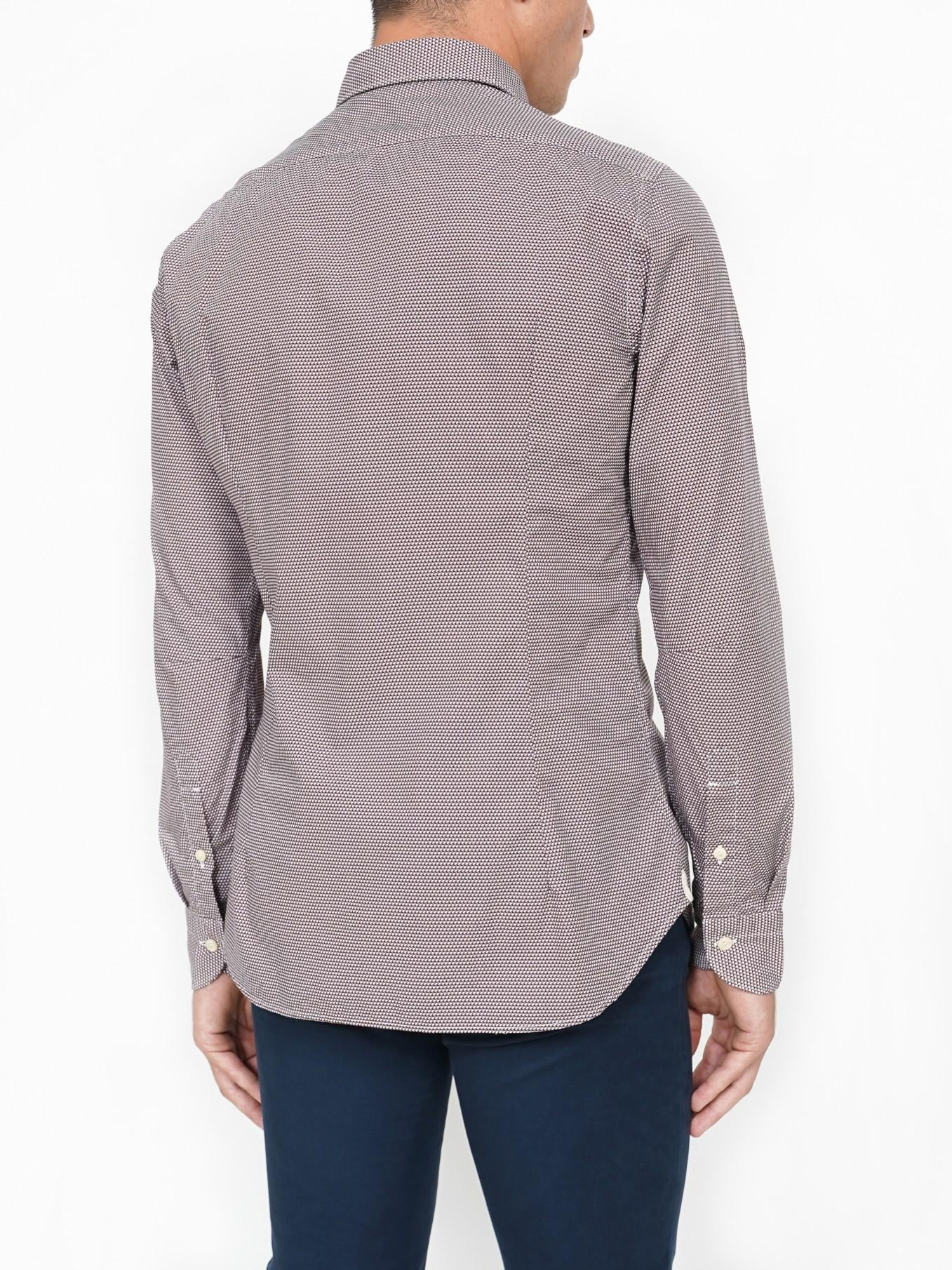 Camisa Koike Microdibujo T2T.NJW.FK2 SLIM 55 TINTORIA MATTEI