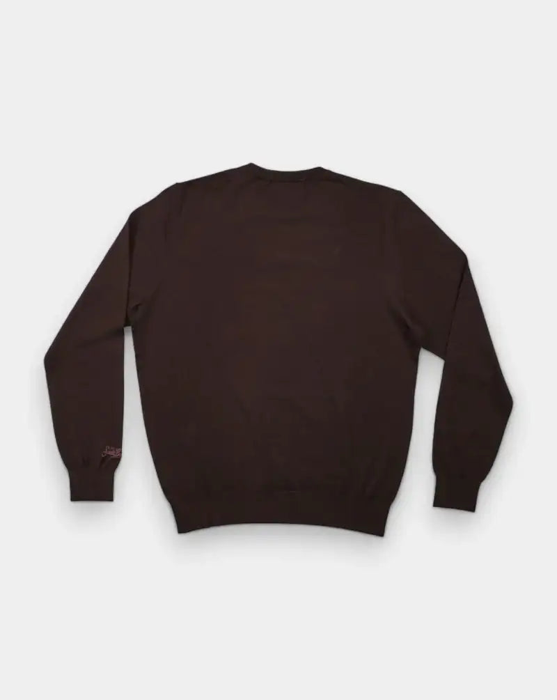Jersey Mc2 Saint Barth Regent Merino REGE013 00029I18H BROWN MC2 SAINT BARTH