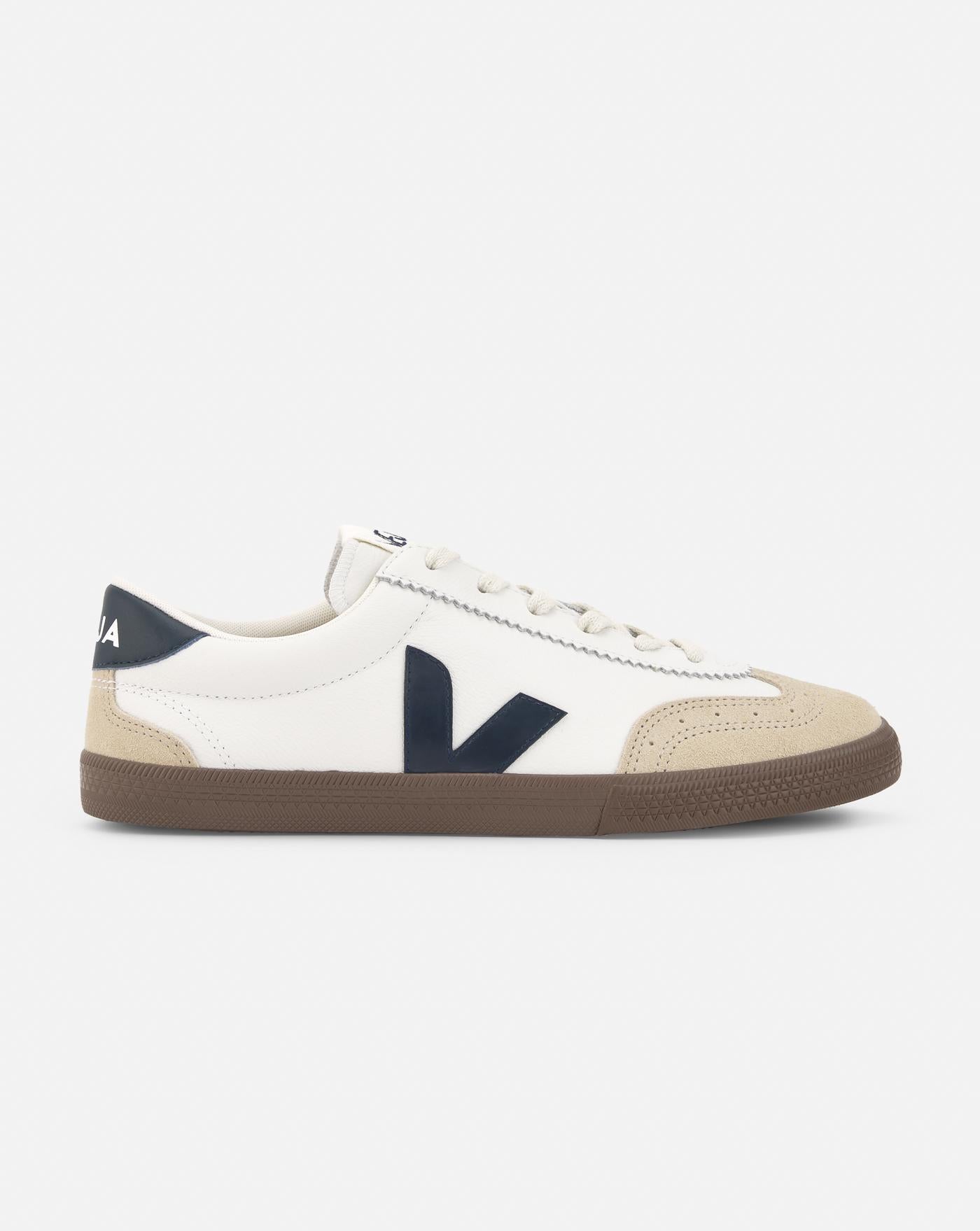 Zapatillas Veja Volley O.T Leather White Nautico Bark VO2003531B WHITE-NAUTICO VEJA