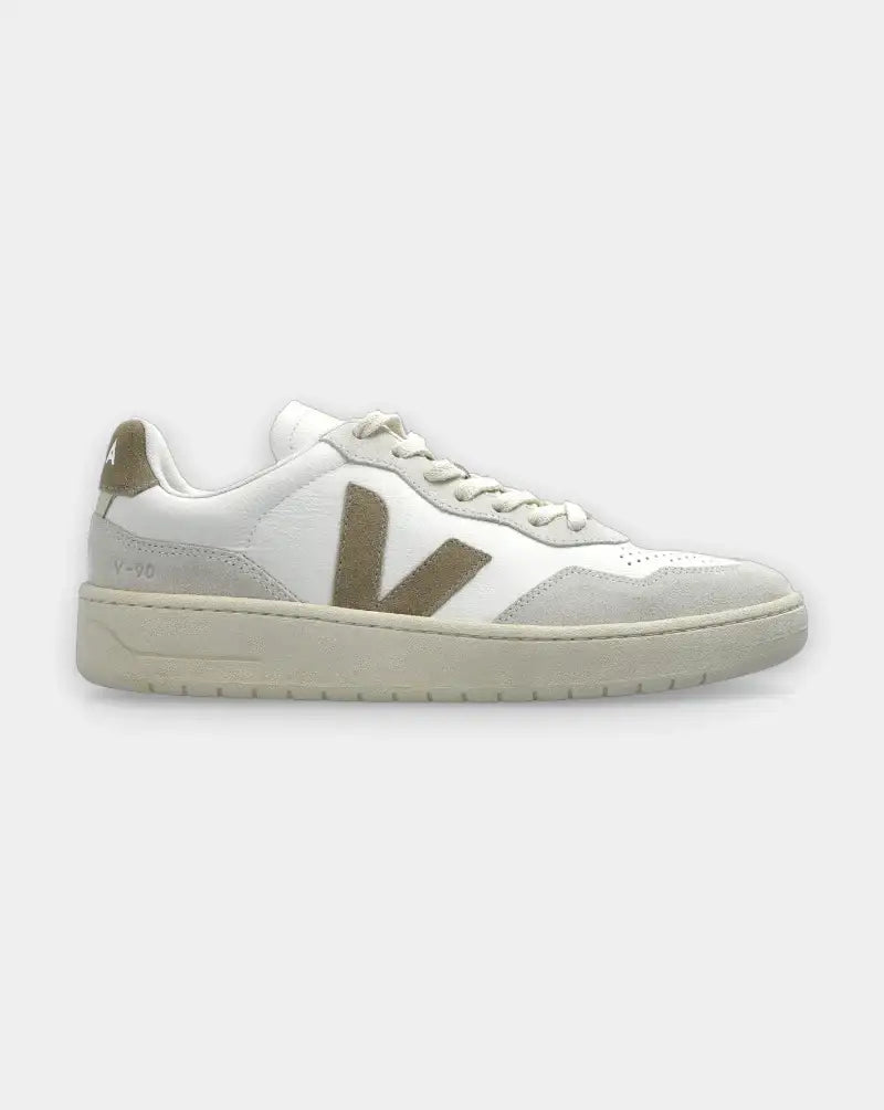 Zapatillas Veja V-90 O.T. Leather Extra White Taupe VD2020909A WHITE-TAUPE VEJA