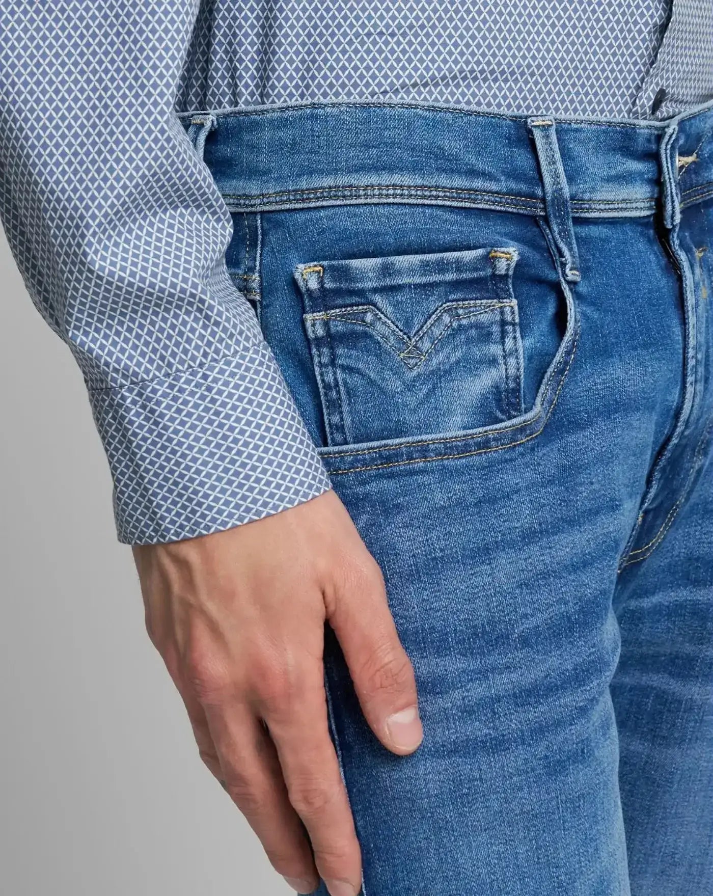 Denim Replay Hyperflex M914Y032661990 009 REPLAY