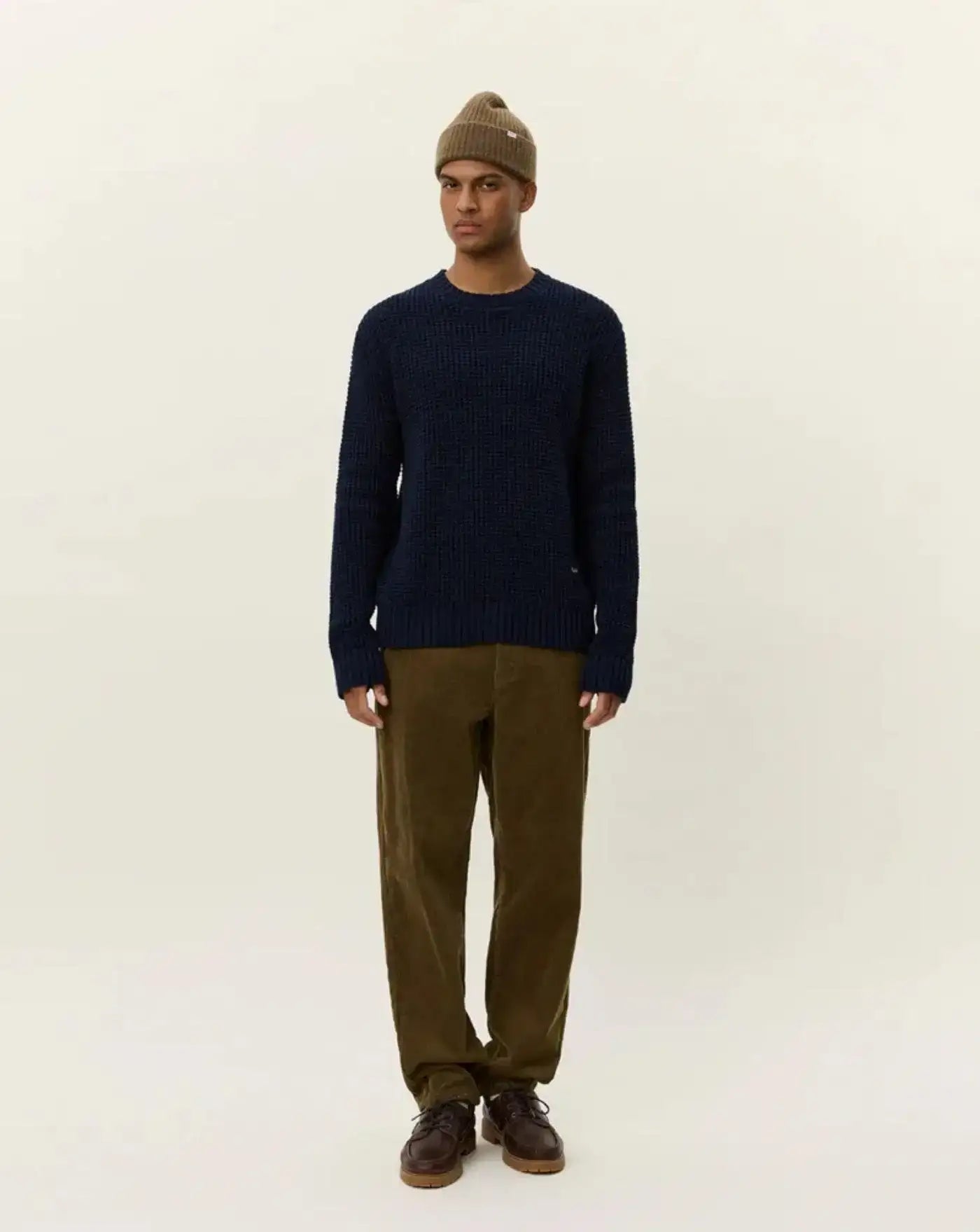 Jersey Les Deux Alvin Waffle Crewneck Knit 1000570 460 LES DEUX