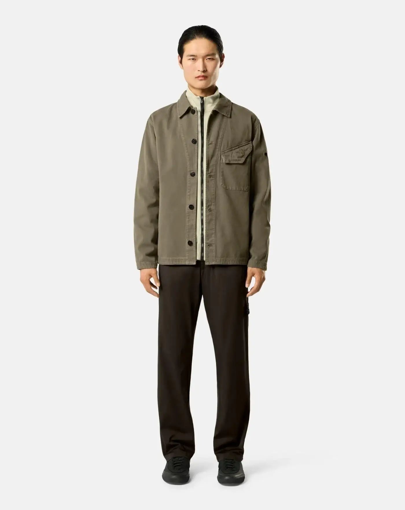 Pantalones Stone Island Stretch Organic Cotton Satin L2S153100012 S0012V0078 STONE ISLAND