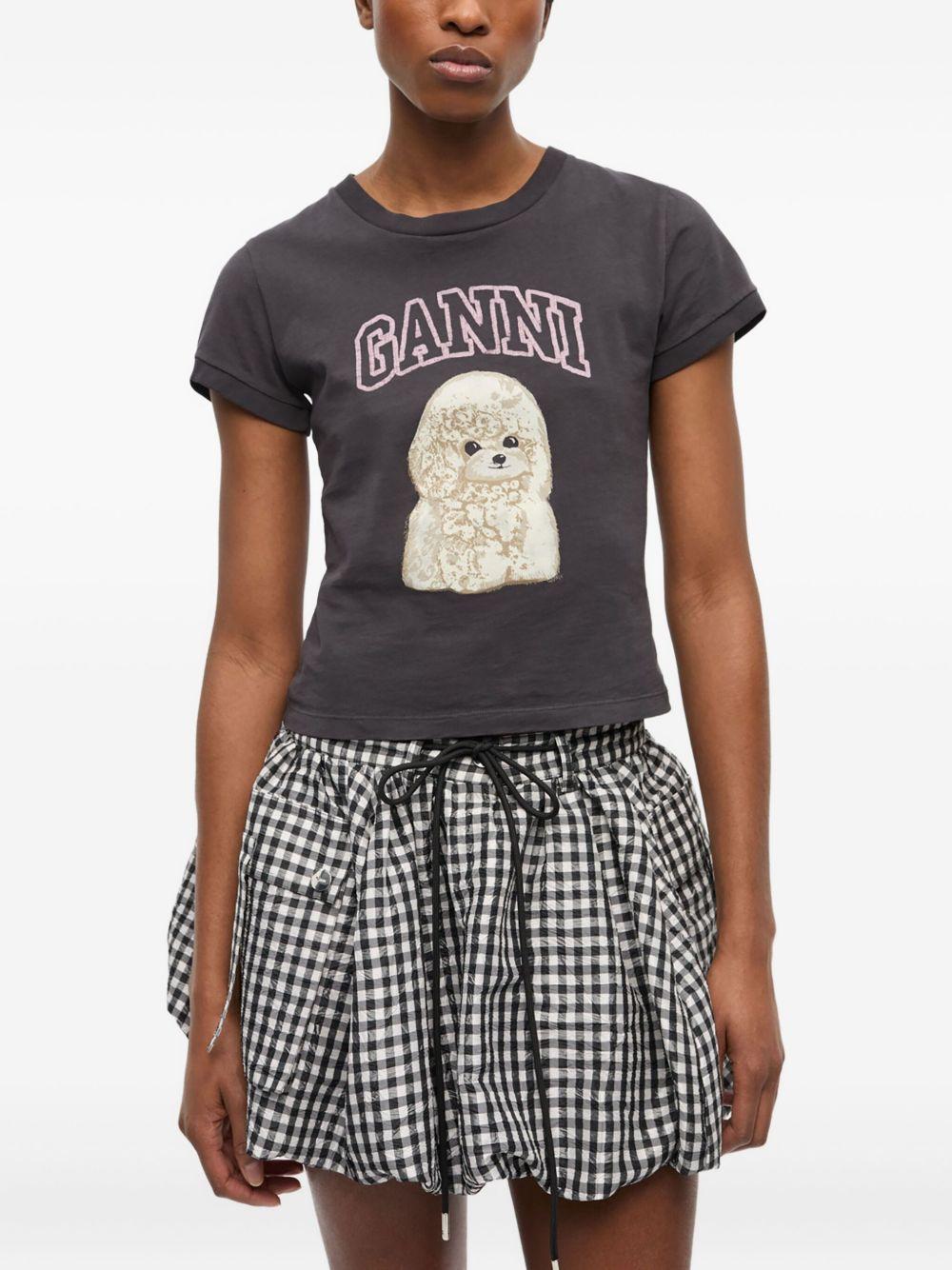 Camiseta Ganni Poodle Baby T4239 252 GANNI