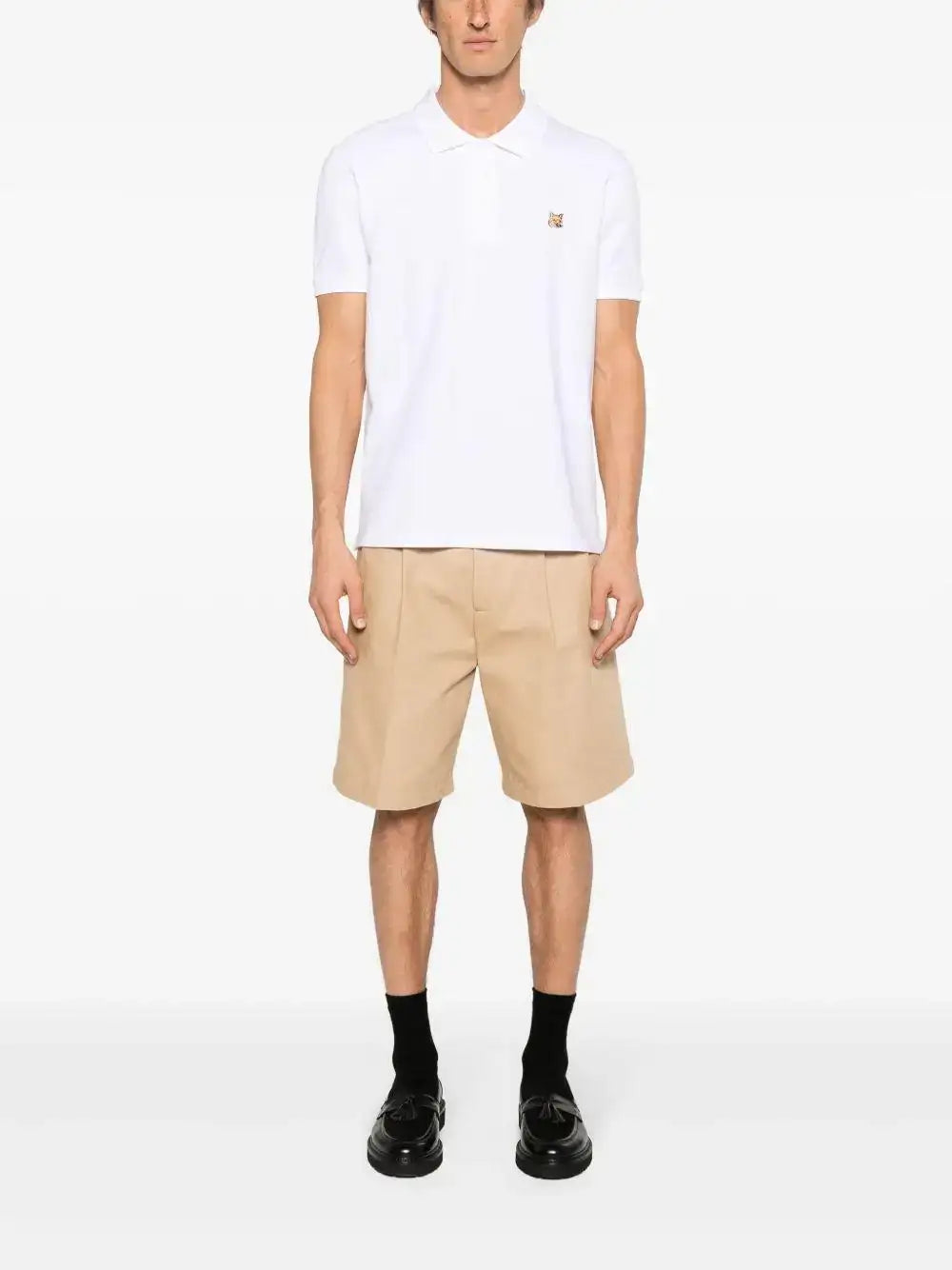 Polo Maison Kitsune Fox Head Patch LM00208KJ7002 P100 MAISON KITSUNE