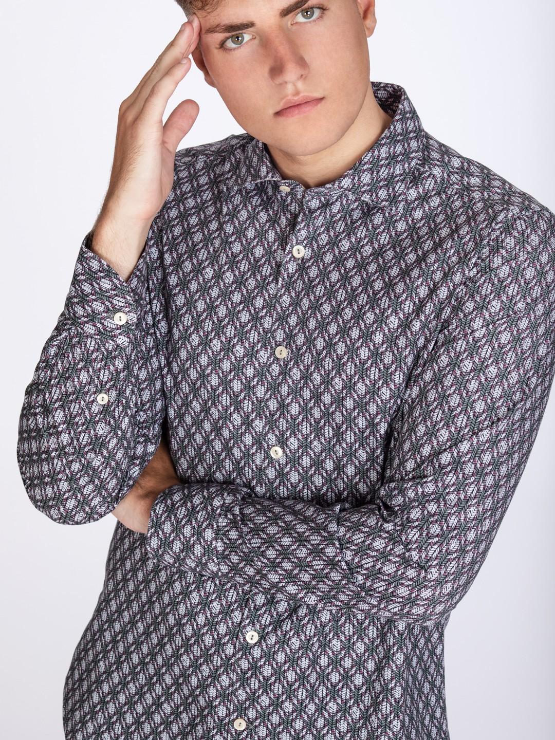 Camisa Tintoria Mattei Estampado 1RCRNJWFX1 25 TINTORIA MATTEI