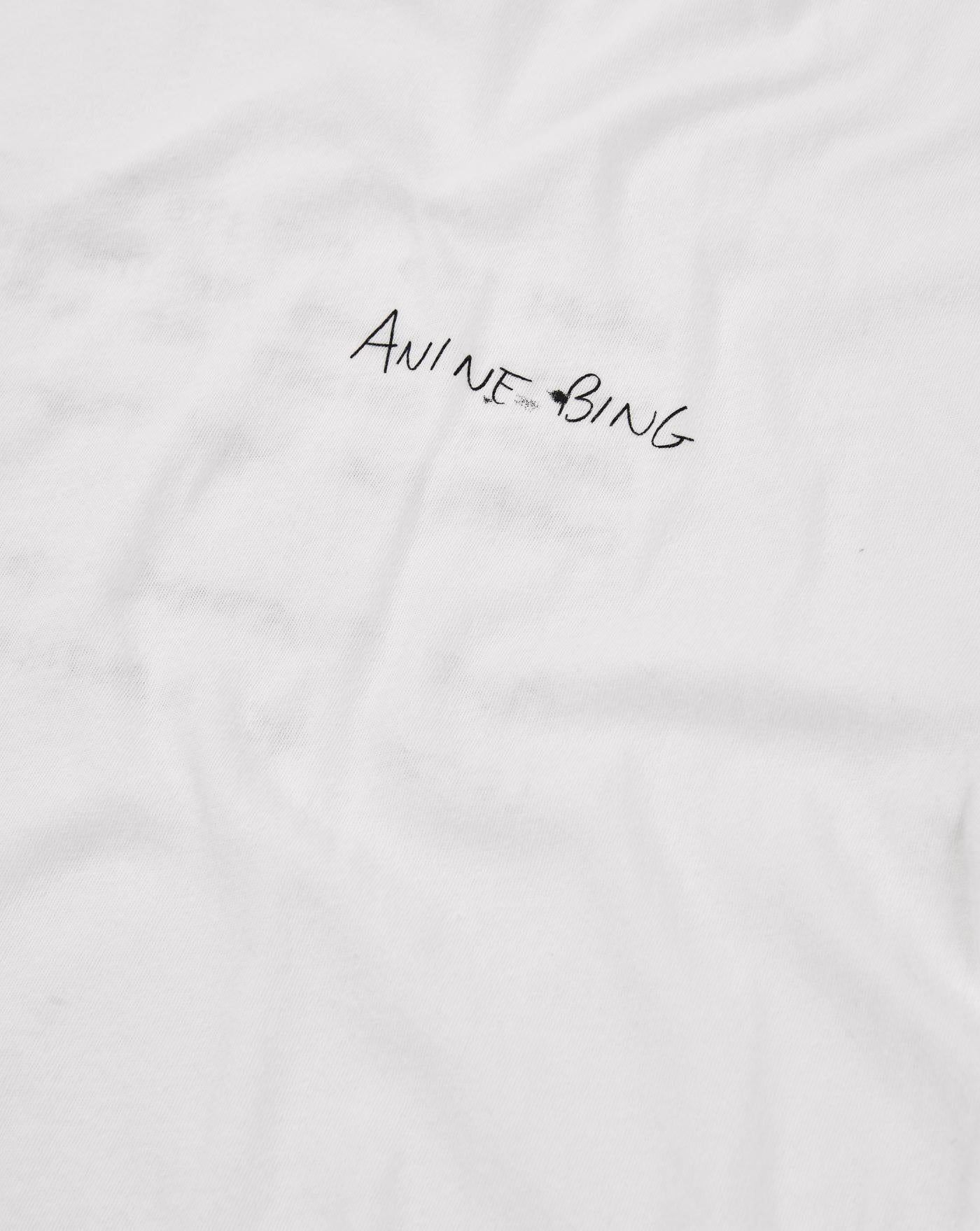 Camiseta Anine Bing Walker Tee Lyrics A0810771IVY1 IVORY ANINE BING