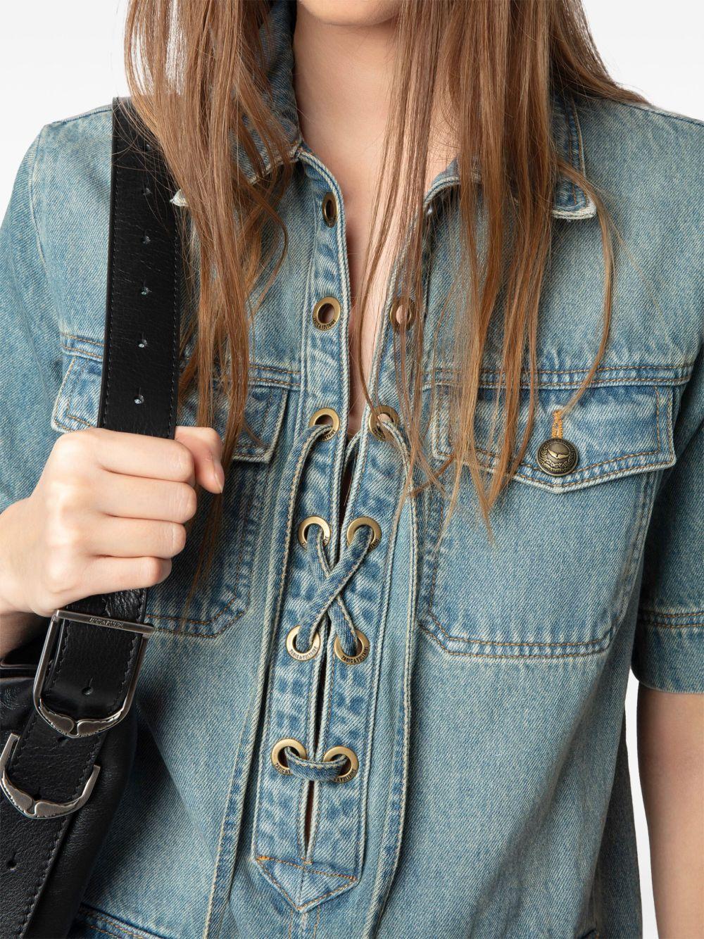 Vestido Zadig & Voltaire Record WWDR02533 LIGHT BLUE 409 ZADIG & VOLTAIRE