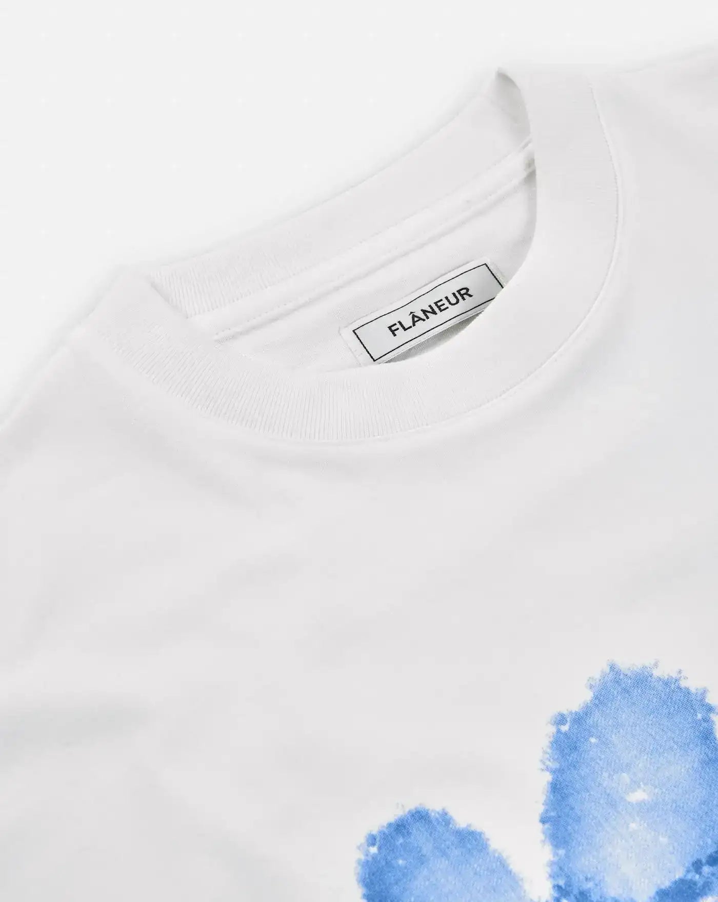 Camiseta Flâneur Floral F15184 WHITE BLUE FLANEUR