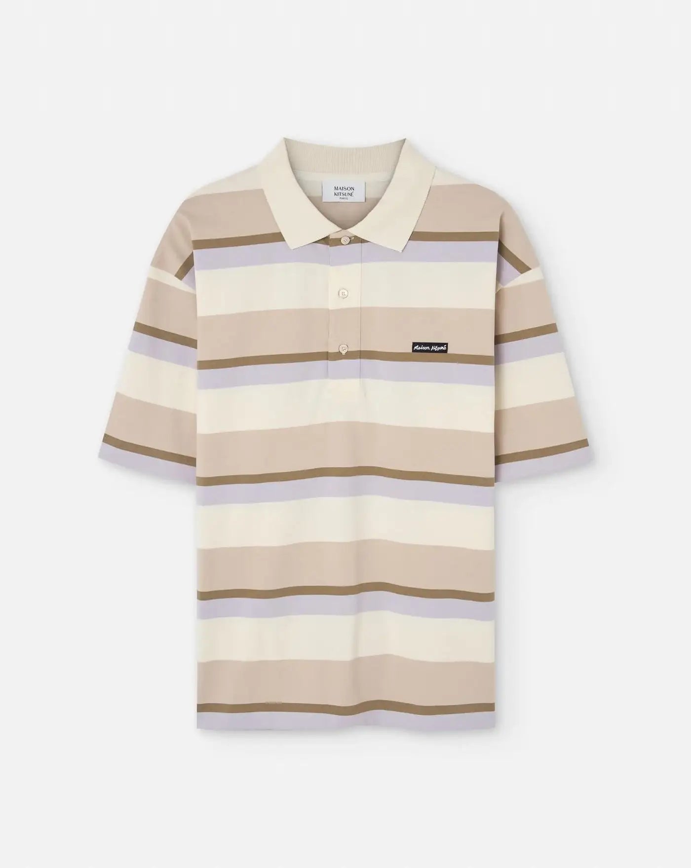 Polo Maison Kitsuné Stripped OM00206KJ7019 0233 MAISON KITSUNE