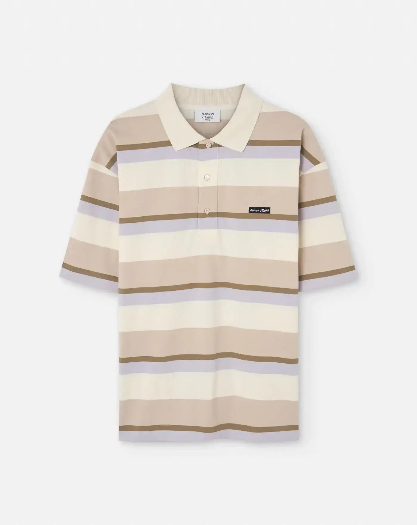 Polo Maison Kitsuné Stripped OM00206KJ7019 0233 MAISON KITSUNE